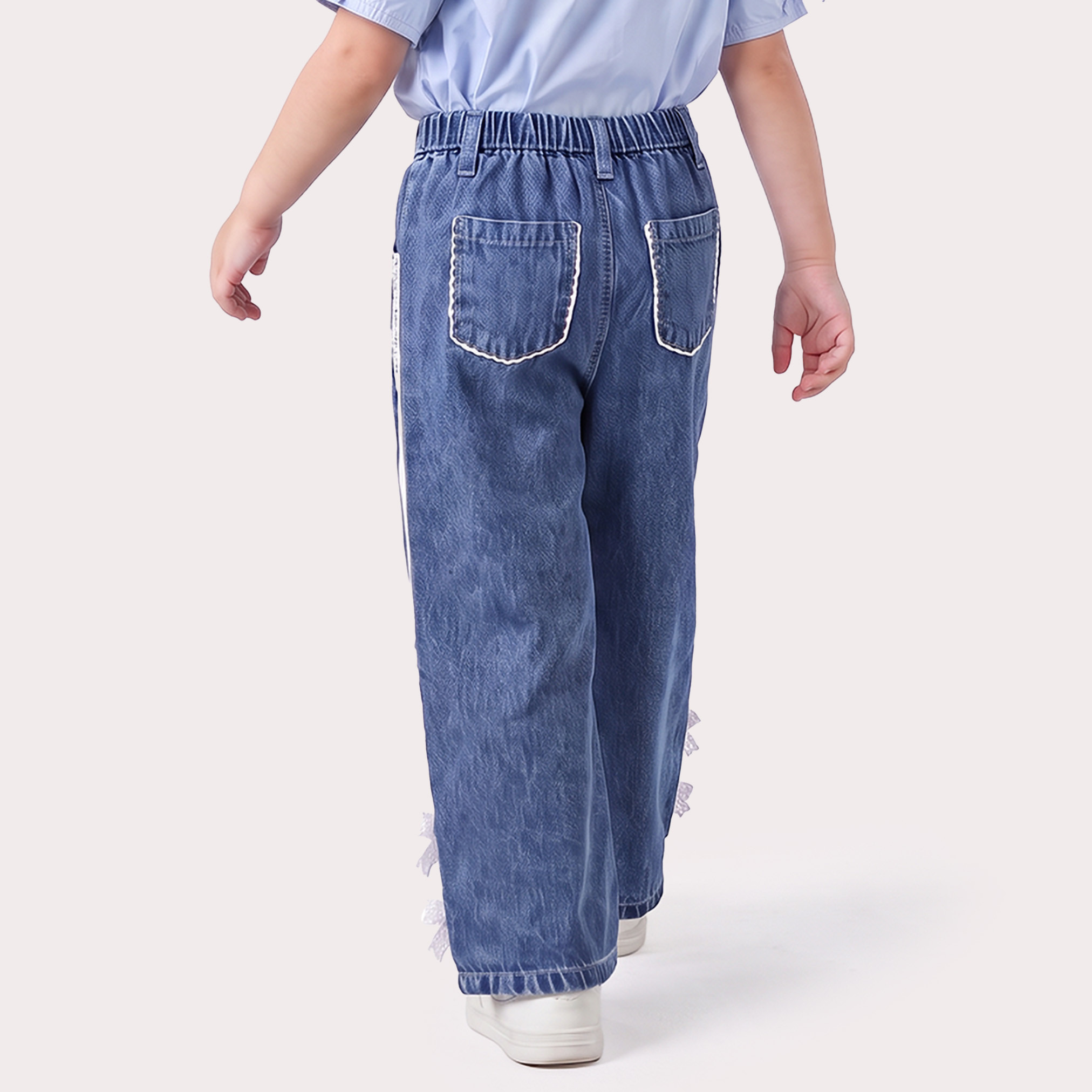 Juniors Wide Leg Jeans with Lace Trim-girls-clothing-bottoms-jeansandjeggings-image-3