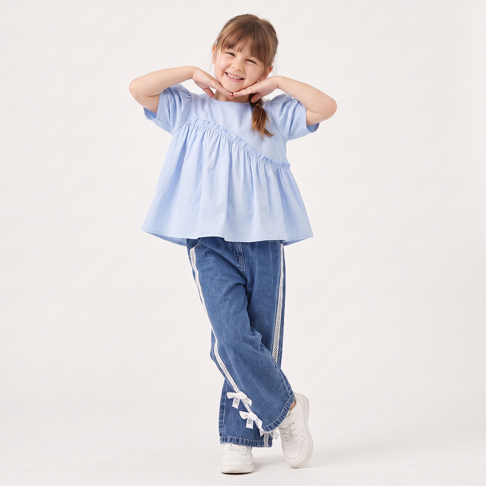 Juniors Wide Leg Jeans with Lace Trim-girls-clothing-bottoms-jeansandjeggings-image-2