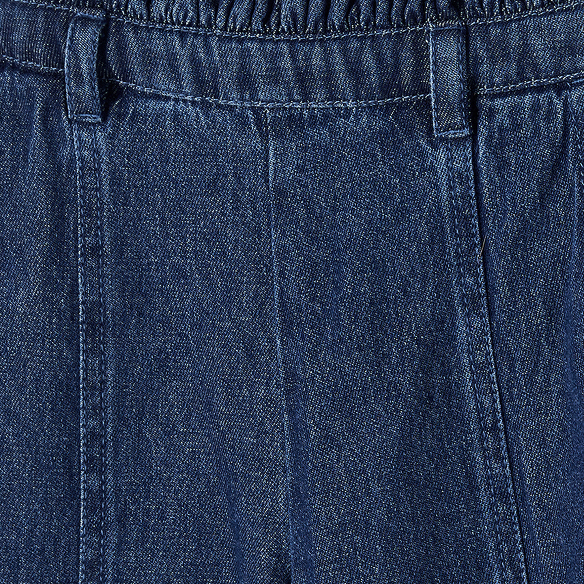 بنطلون جينز قطن واسع الساقين بخصر مطاطي من جونيورز-baby-girls-clothing-bottoms-jeans-image-4