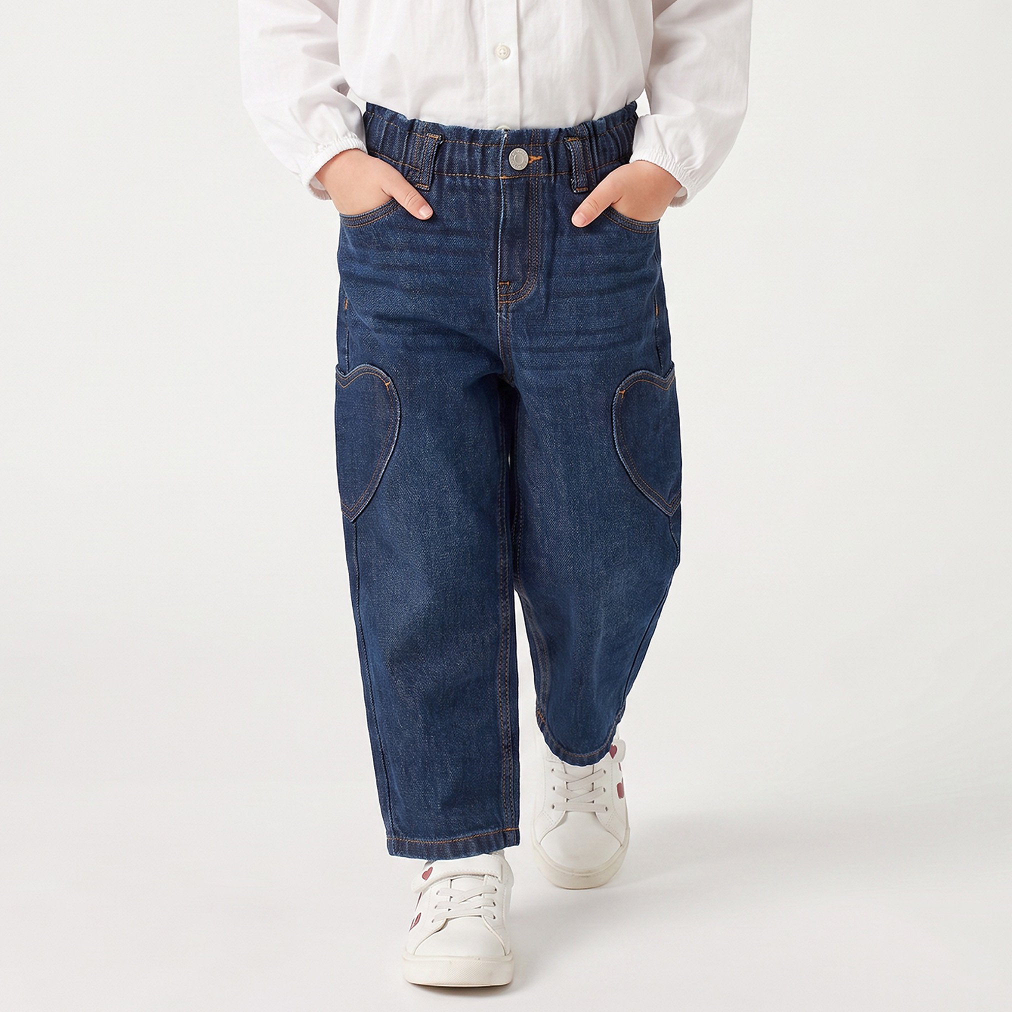 Juniors Mom Fit Jeans with Heart Detail-baby-girls-clothing-bottoms-trousers-image-1
