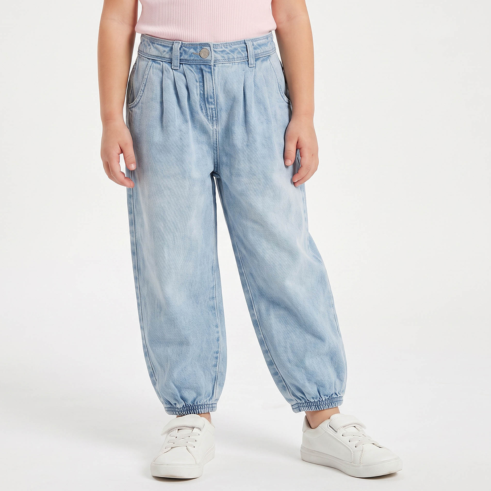 Juniors Jeans with Elastic Hem-girls-clothing-bottoms-jeansandjeggings-image-1