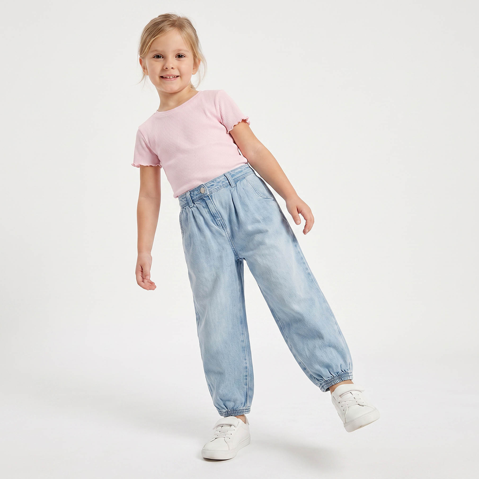 Juniors Jeans with Elastic Hem-girls-clothing-bottoms-jeansandjeggings-image-4