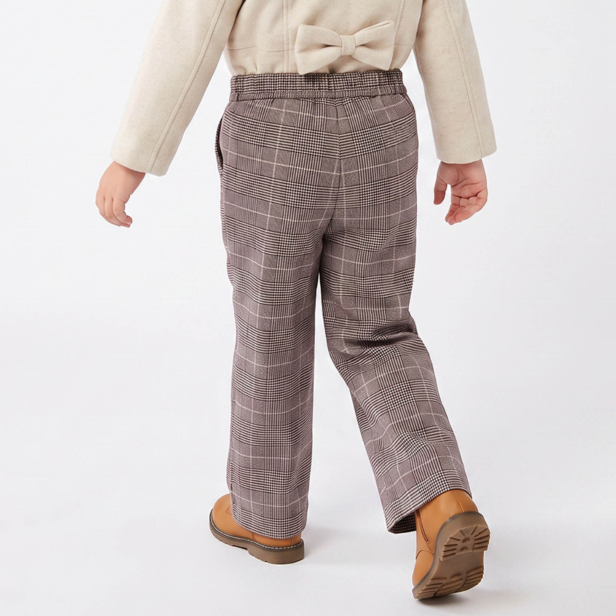 بنطلون كاروهات بخصر مطاطي من إليجو-girls-clothing-bottoms-trousers-image-3