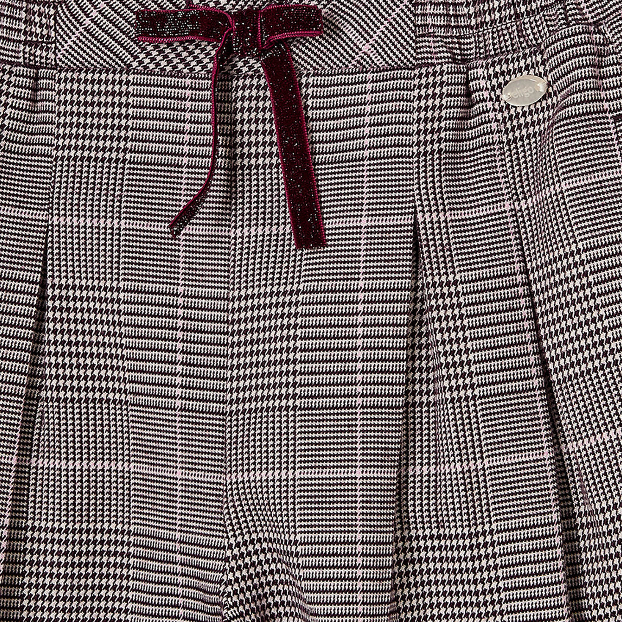 بنطلون كاروهات بخصر مطاطي من إليجو-girls-clothing-bottoms-trousers-image-4