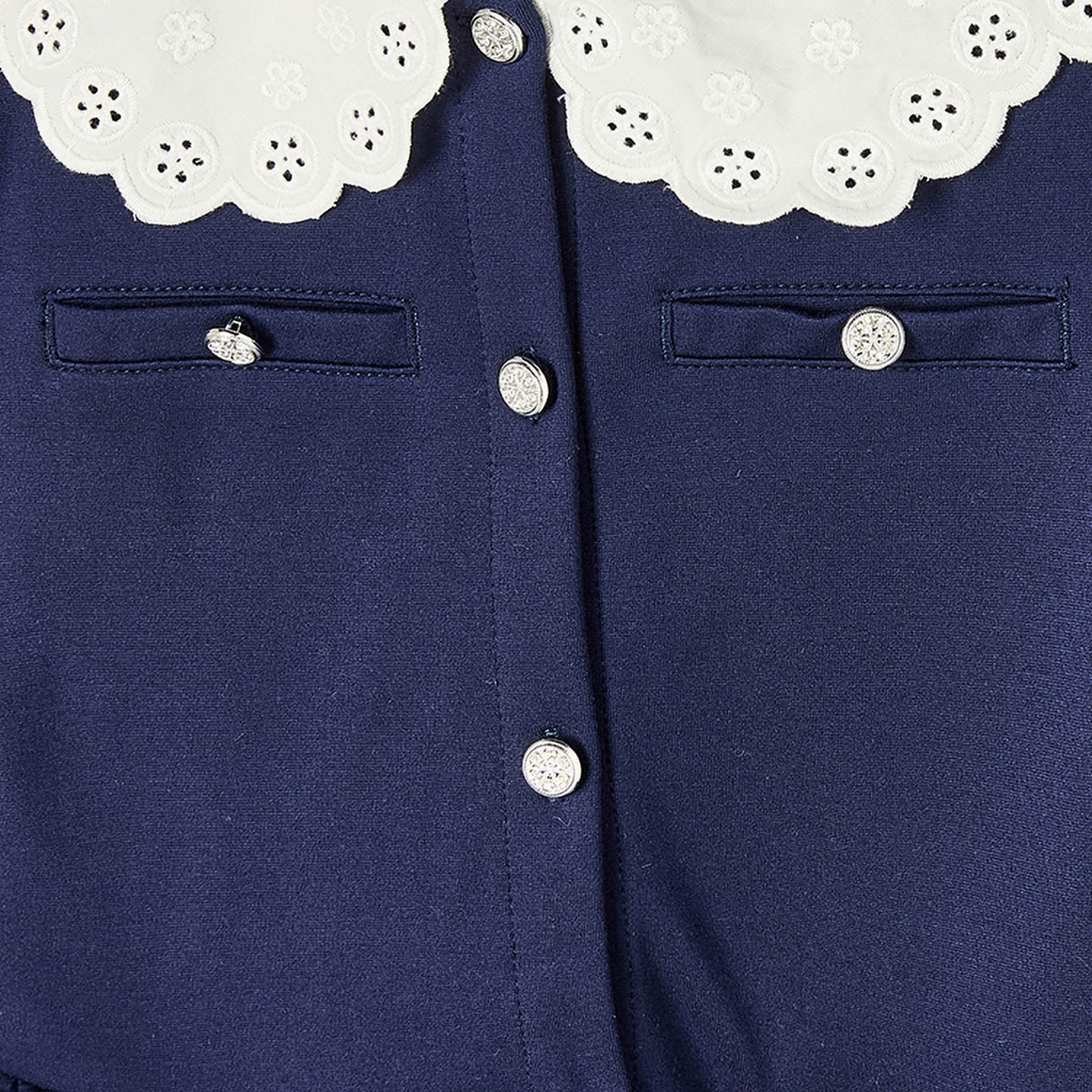 فستان طول الركبة بياقة عادية وأكمام طويلة مع  جوارب كولون-girls-clothing-dressesandjumpsuits-image-3