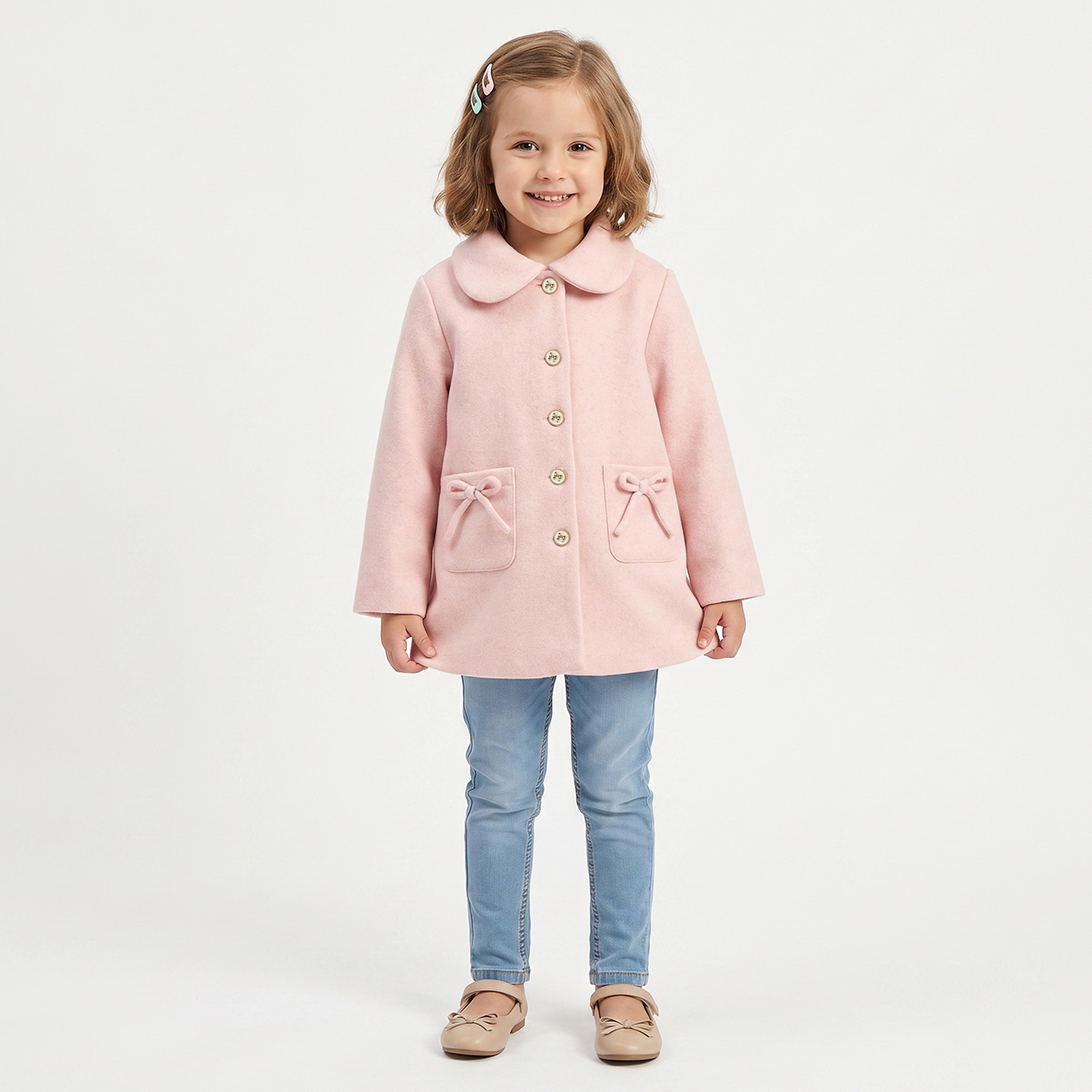 جاكيت بفيونكة وأزرار إغلاق من إليجو-baby-girls-clothing-winterwear-jacketsandcoats-image-2