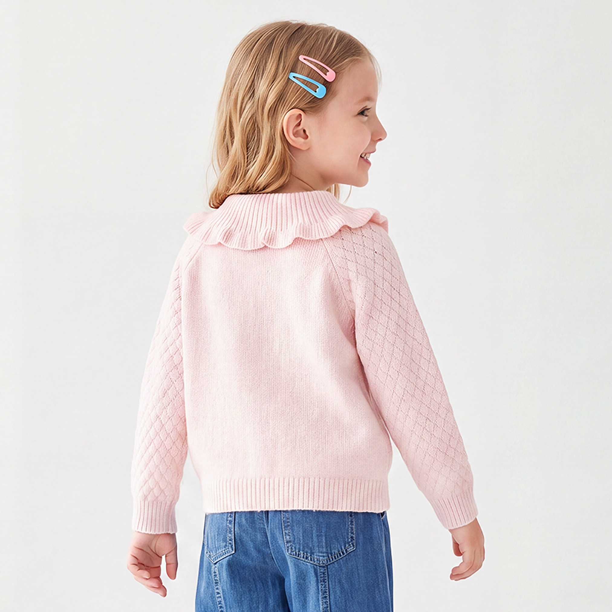 كنزة مطرزة بأكمام طويلة من إليجو-girls-clothing-jumpersandcardigans-image-3