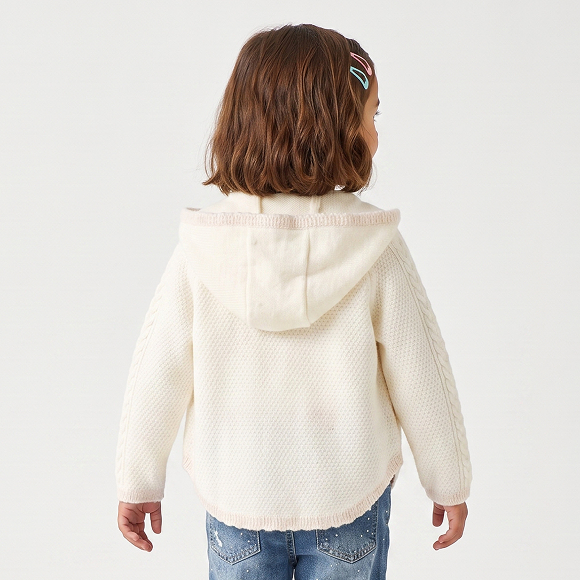 Eligo Floral Embroidered Cardigan with Long Sleeves-girls-clothing-jumpersandcardigans-image-3