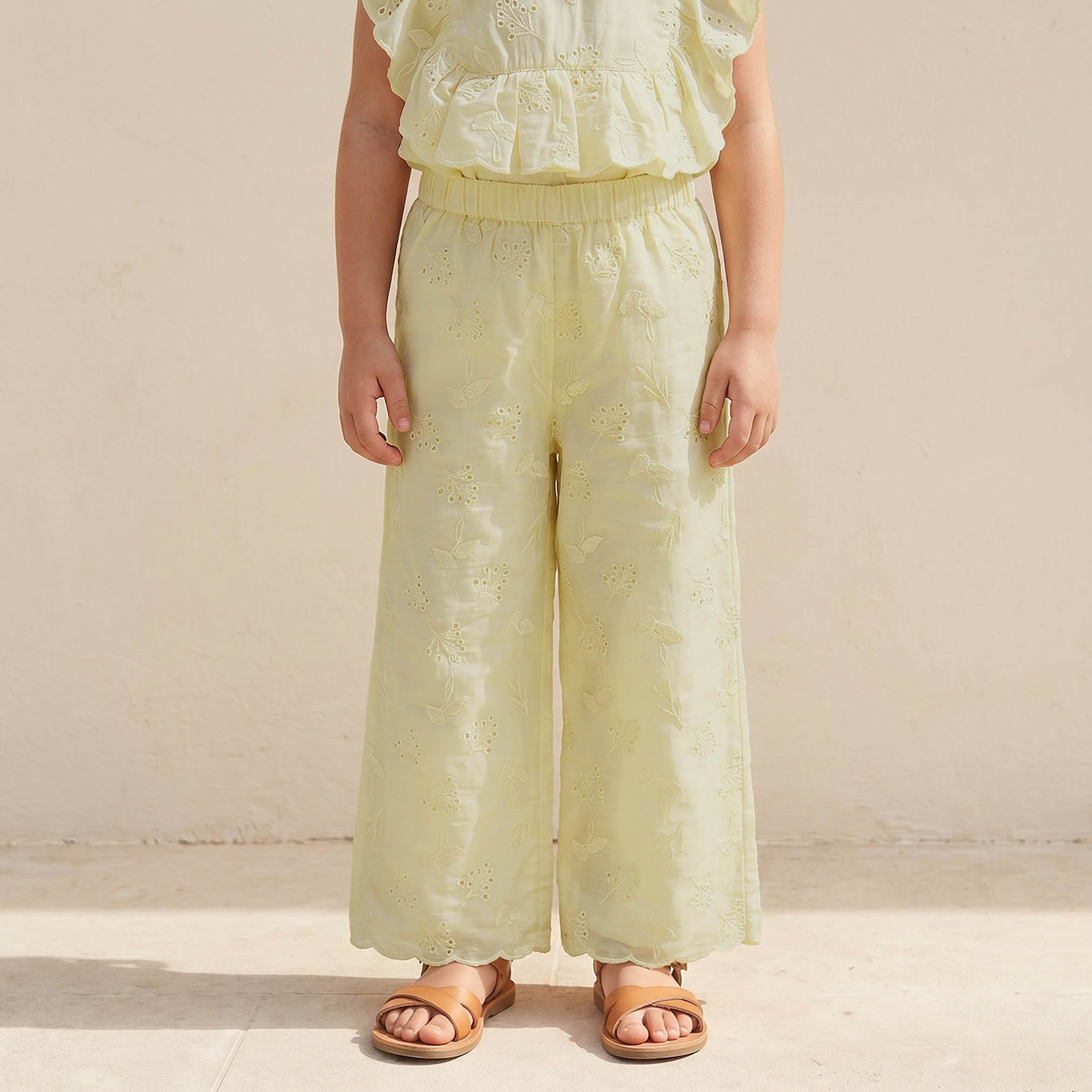 Eligo Round Neck Sleeveless Top and Pants Set with Floral Embroidery-baby-girls-clothing-setsandcoords-image-3