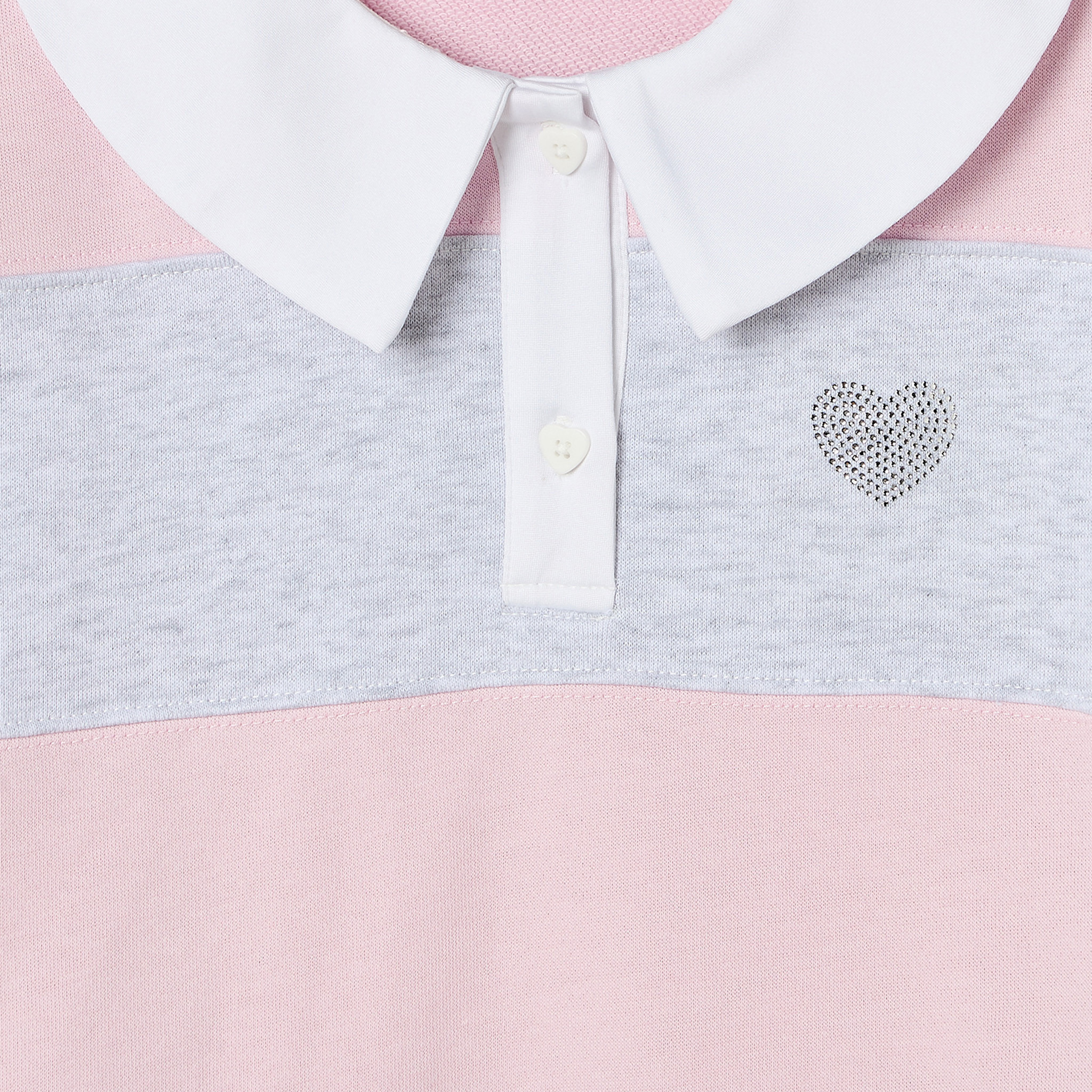 تيشيرت مخطّط بأكمام طويلة وياقة بيتر بان من لي كوبر-girls-clothing-tshirts-image-4