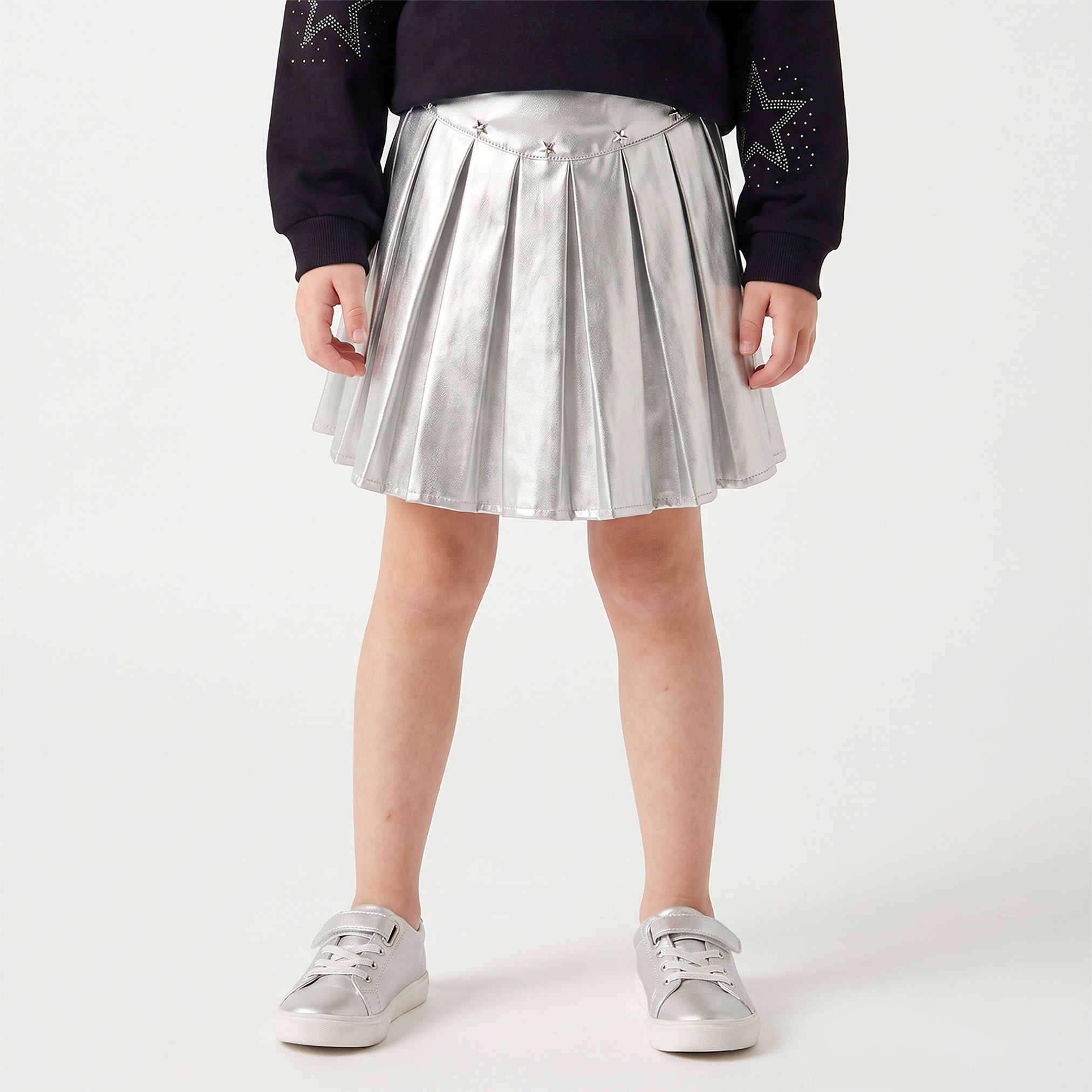 Lee Cooper Crew Neck Long Sleeves Sweatshirt and Skirt Set with Crossbody Bag-baby-girls-clothing-setsandcoords-image-4