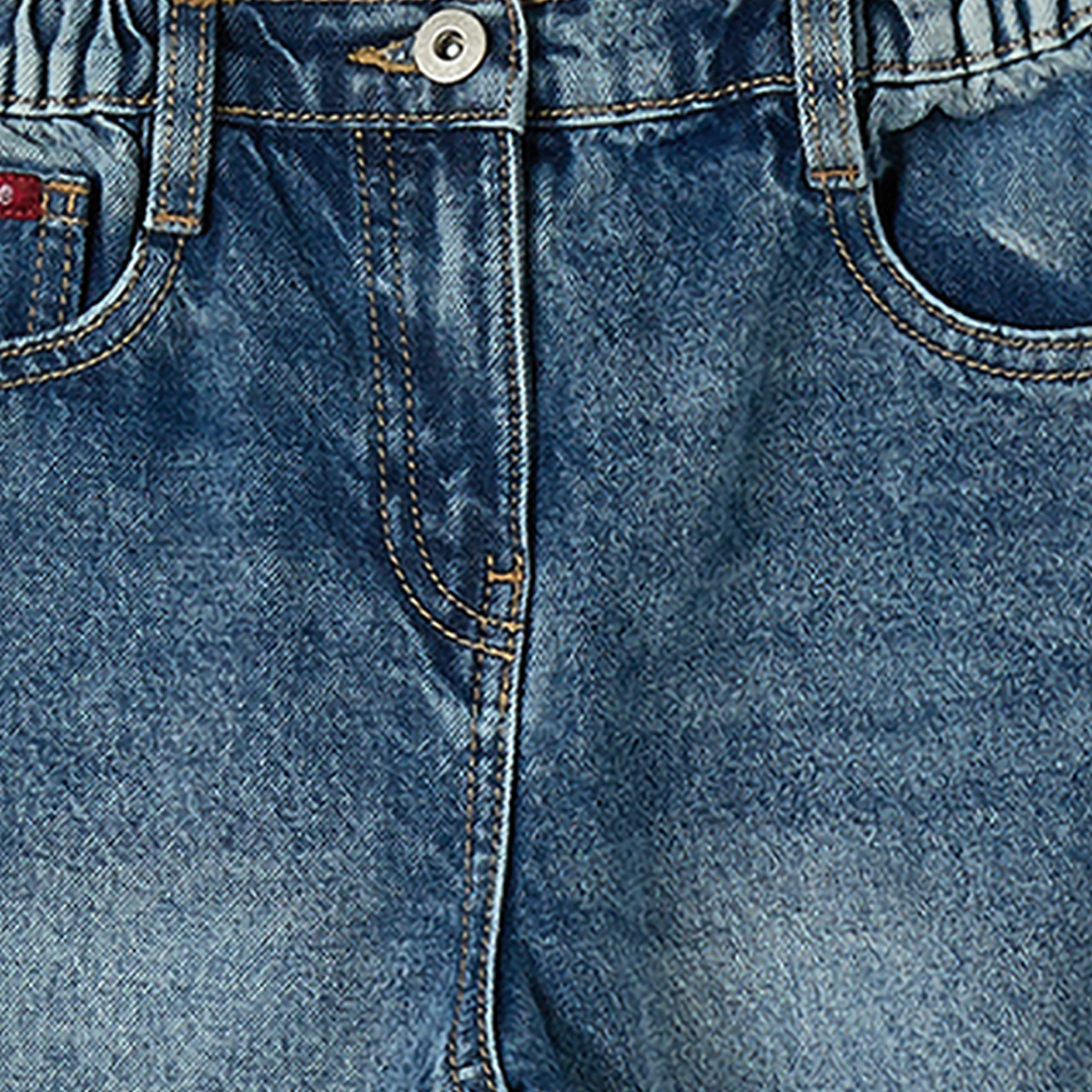 Lee Cooper Wide Leg Jeans with Floral Embroidery-baby-girls-clothing-bottoms-jeans-image-4