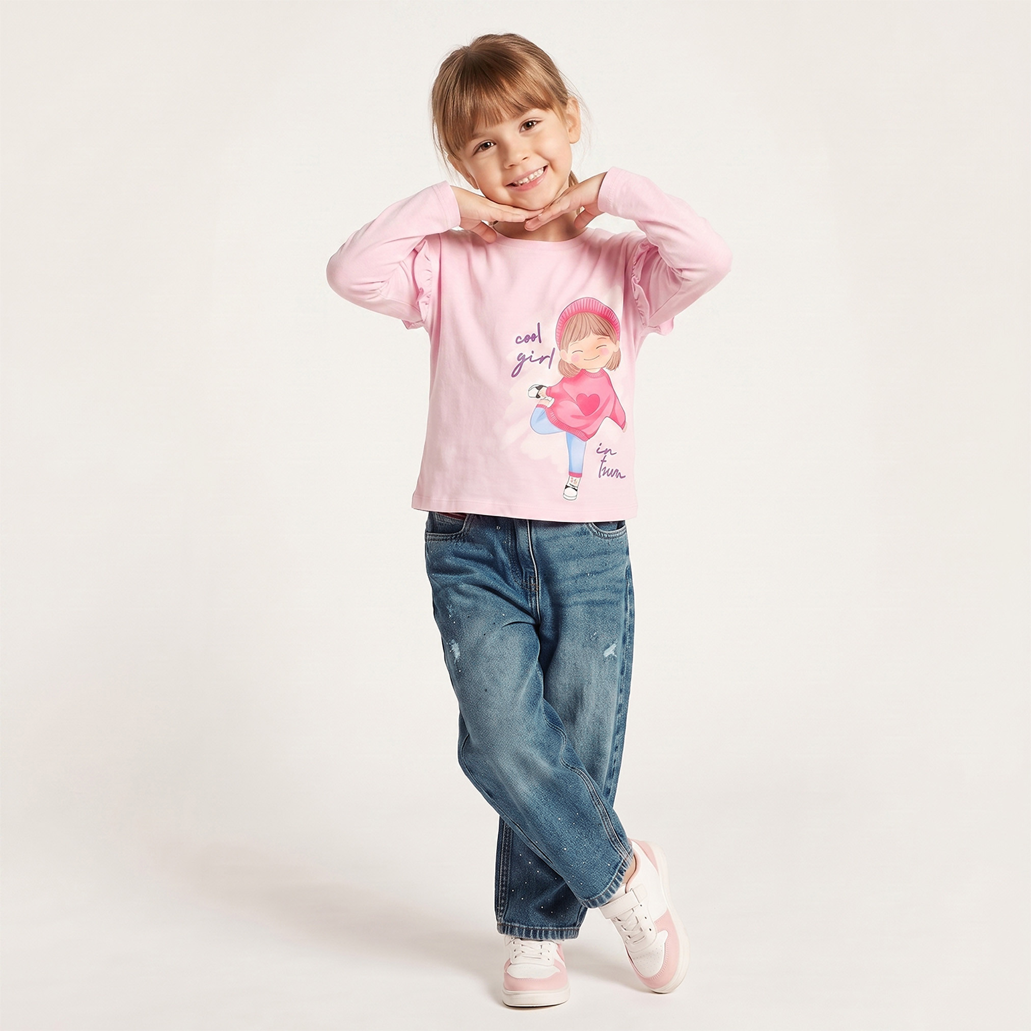 بنطلون جينز بقصة مام من لي كوبر-baby-girls-clothing-bottoms-jeans-image-2