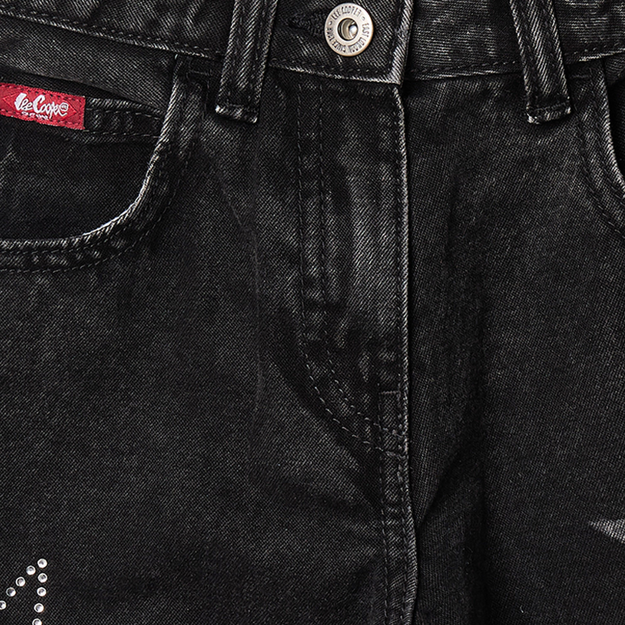 Lee Cooper Mid-Rise Wide Leg Jeans with Star Print-baby-girls-clothing-bottoms-jeans-image-3