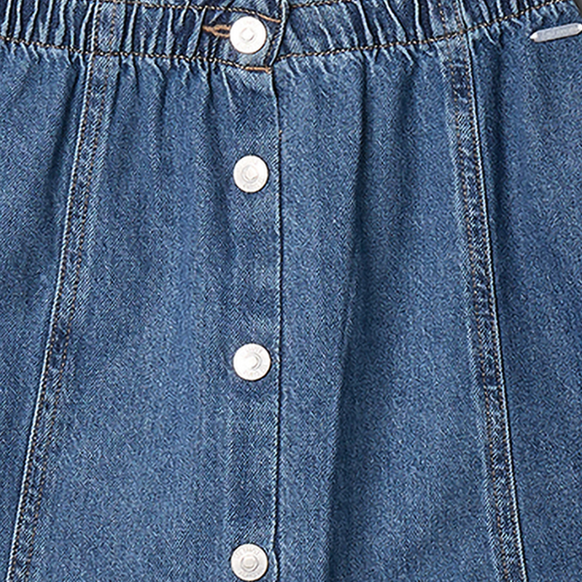 Lee Cooper Knee Length Denim Skirt with Scalloped Hem-baby-girls-clothing-bottoms-skirts-image-4