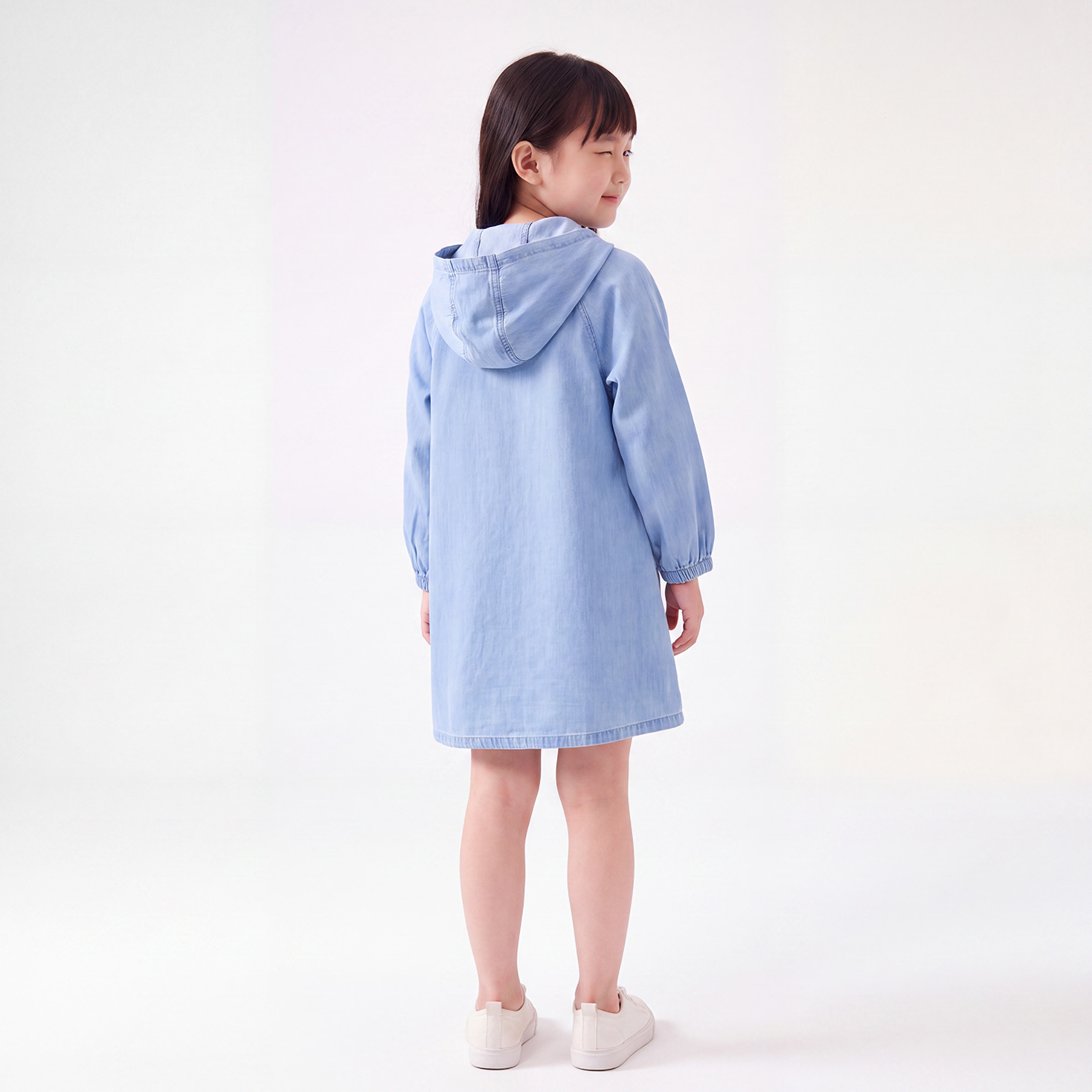 Sanrio Hooded Long Sleeves A-line Dress with Hello Kitty Print-girls-clothing-dressesandjumpsuits-image-3