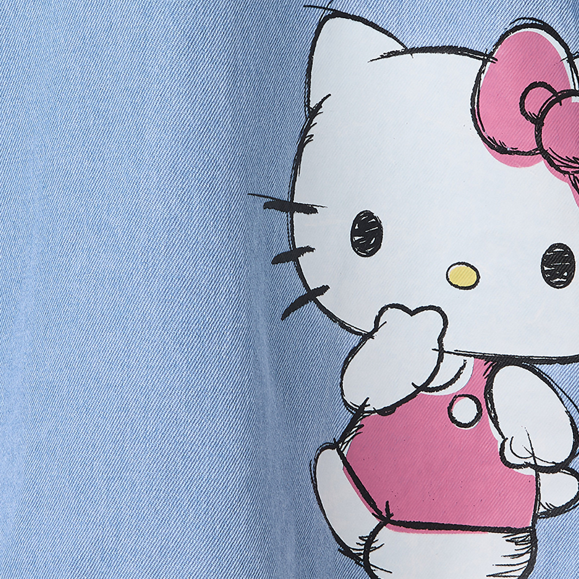 Sanrio Hooded Long Sleeves A-line Dress with Hello Kitty Print-girls-clothing-dressesandjumpsuits-image-5