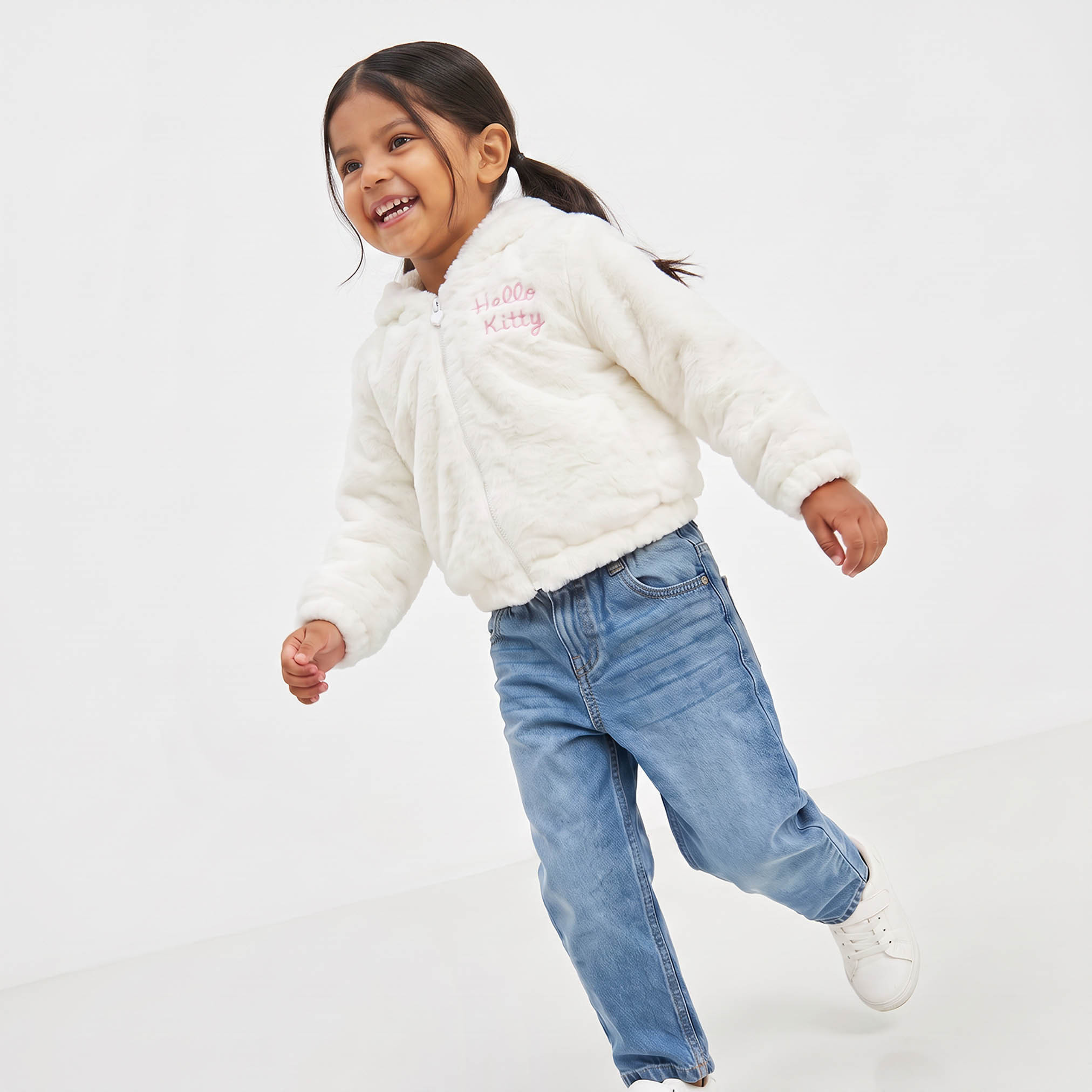 Sanrio Hooded Long Sleeves Jacket with Hello Kitty Embroidery-baby-girls-clothing-winterwear-jacketsandcoats-image-5