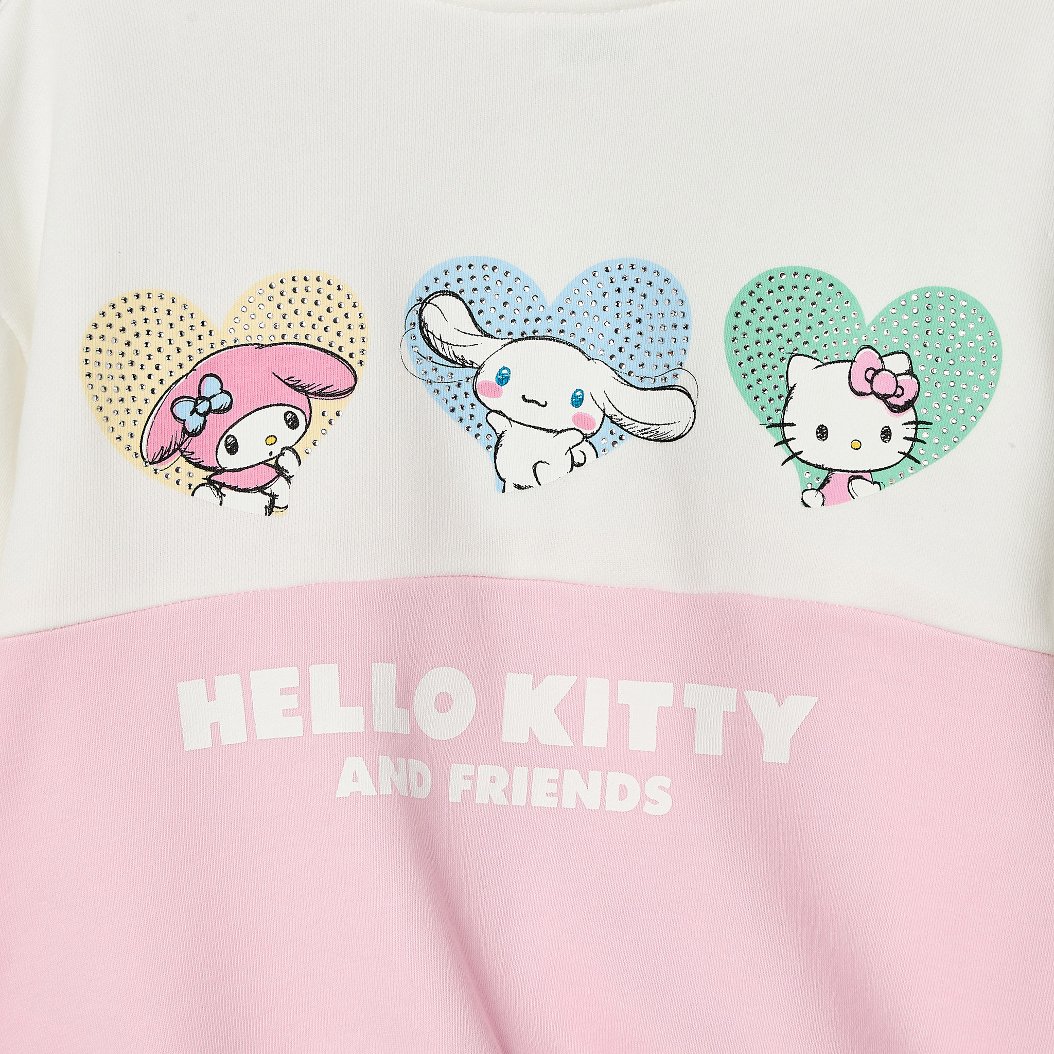 طقم بنطلون رياضي وسويت شيرت بأكمام طويلة وقبعة وطبعات هيلو كيتي من سانريو-baby-girls-clothing-setsandcoords-image-5