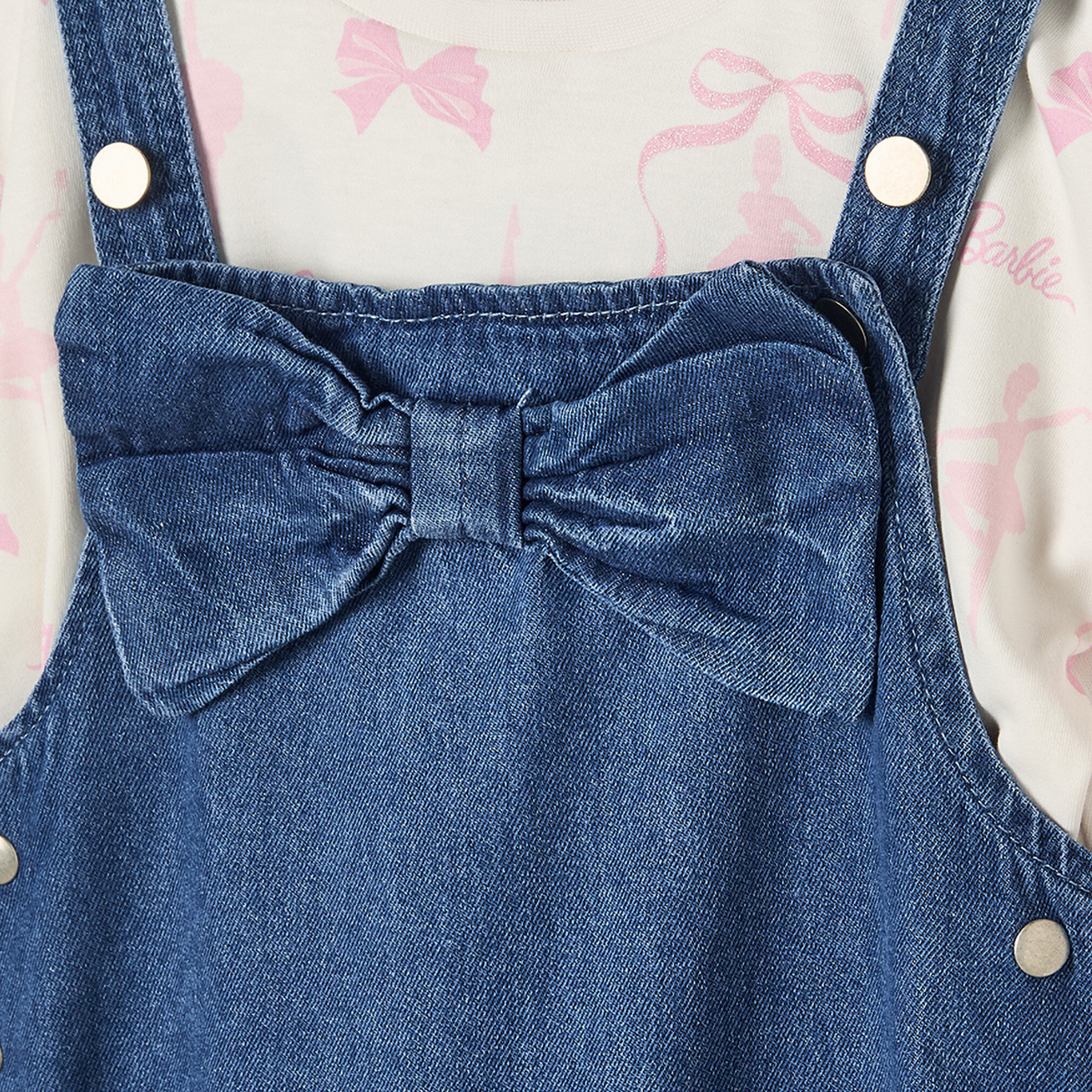 Square Neck Sleeveless Knee Length Dress with T-shirt-girls-clothing-dressesandjumpsuits-image-3