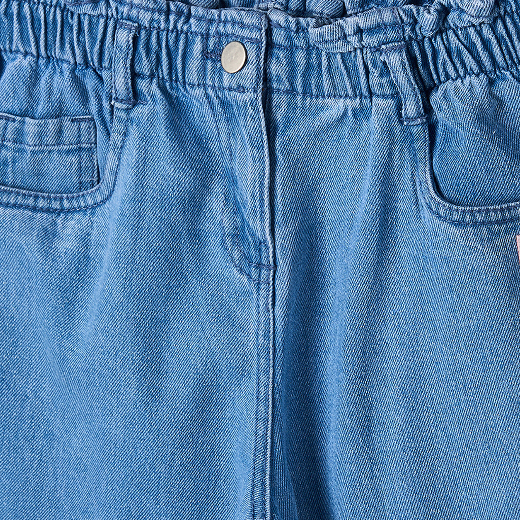 Mattel Cotton Jeans with Bow Embroidery-baby-girls-clothing-bottoms-jeans-image-5