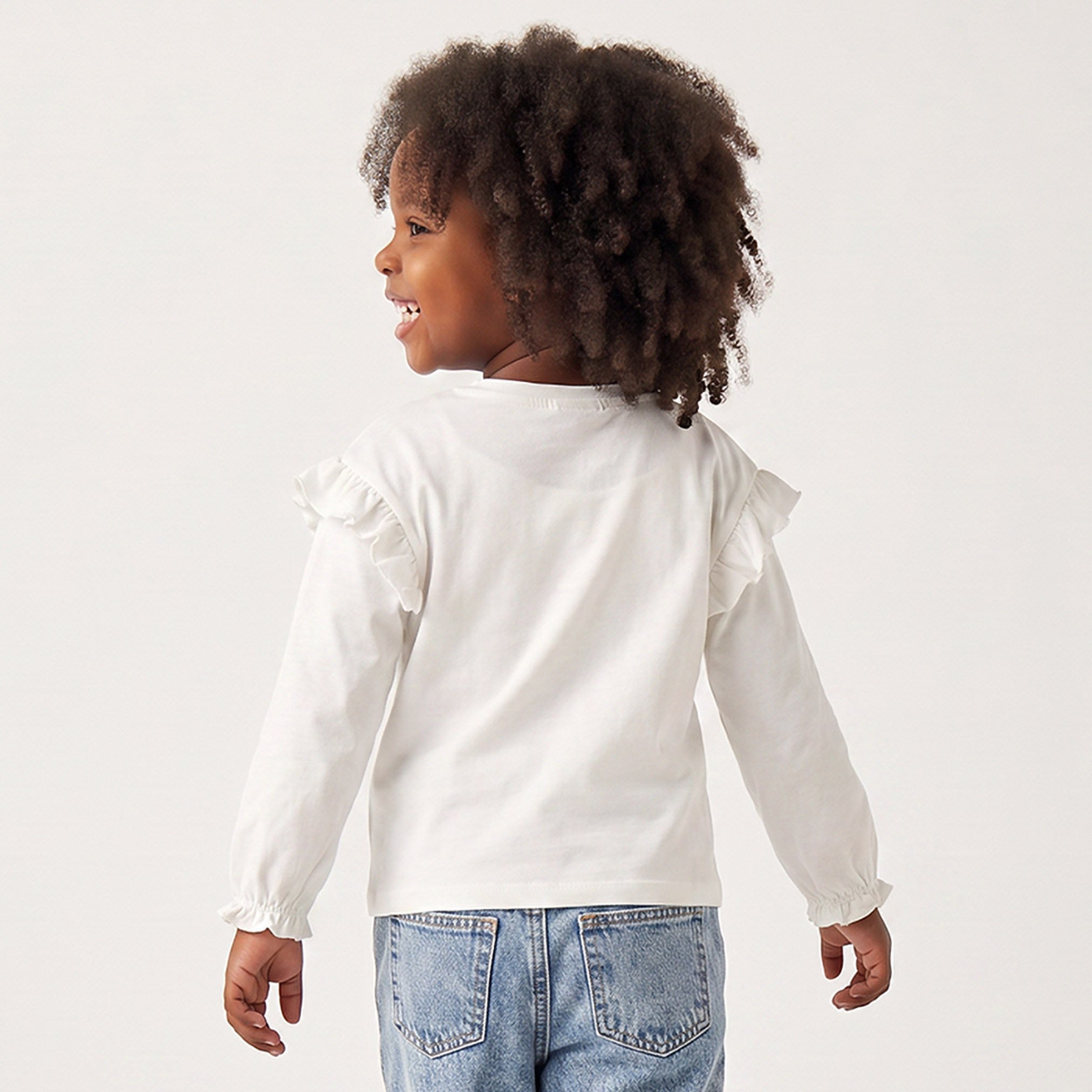 تيشيرت بياقة ضيقة وأكمام طويلة وطبعات ستيتش من ديزني-girls-clothing-tshirts-image-2