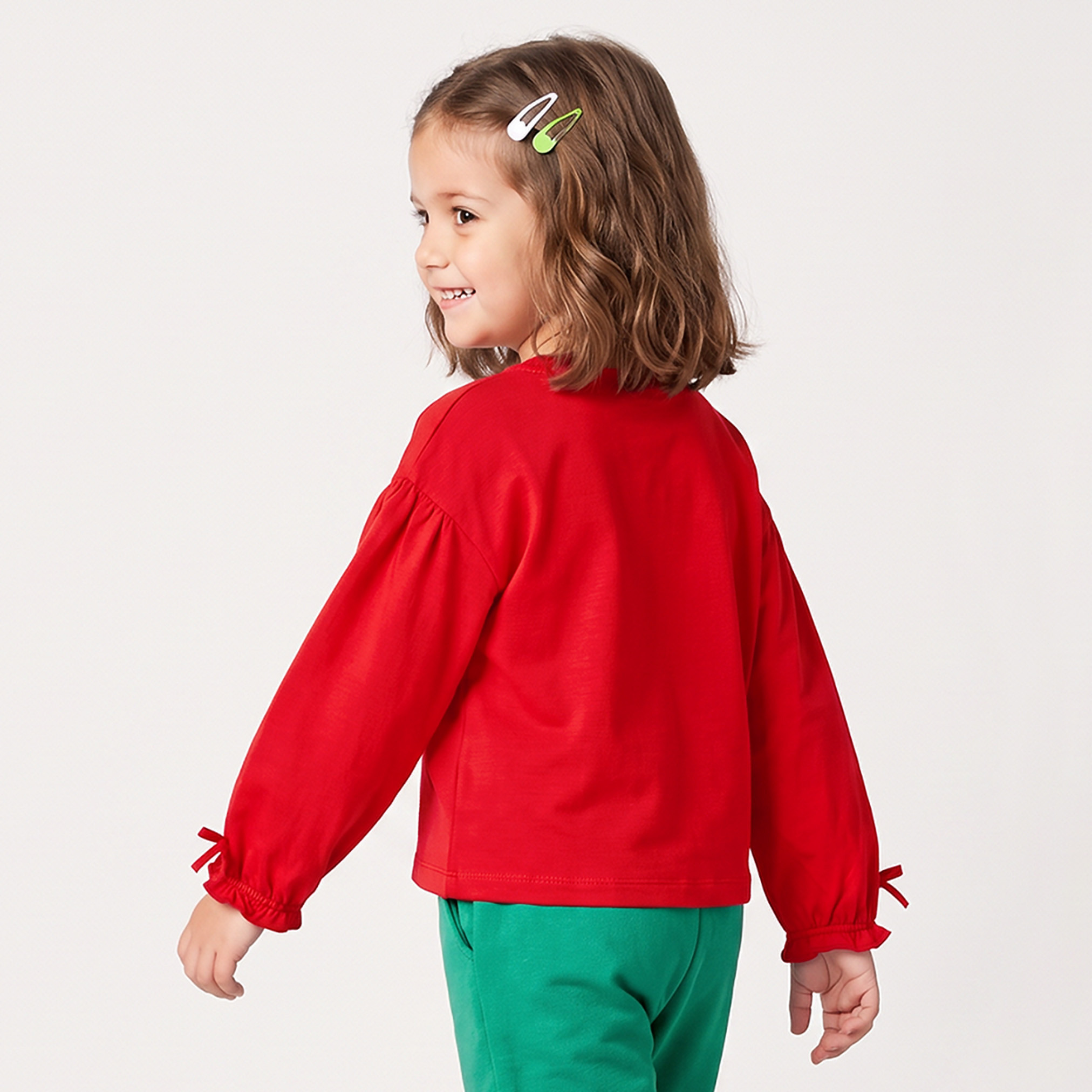تيشيرت بياقة ضيقة وأكمام طويلة وطبعات ميني ماوس من ديزني-girls-clothing-tshirts-image-3