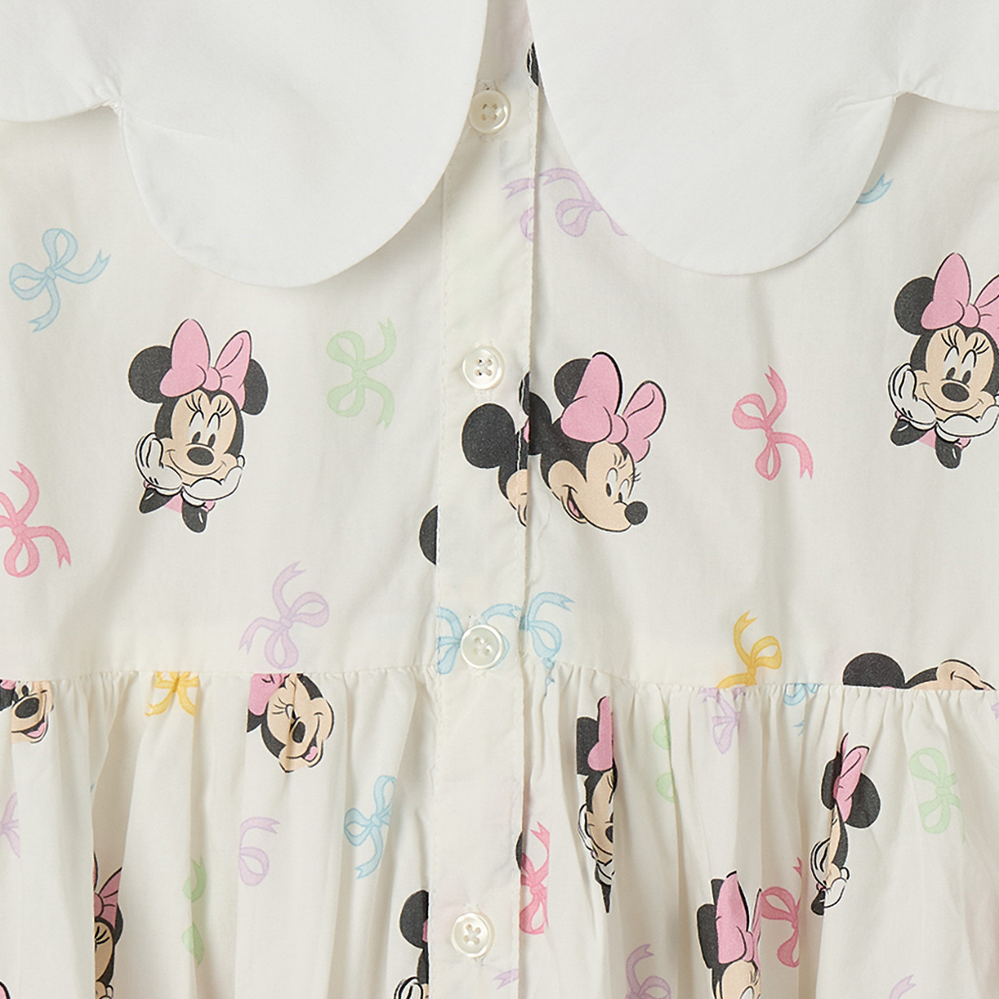 فستان إيه لاين بطول الركبة وبأكمام طويلة وياقة بيتر بان وطبعات من ديزني-girls-clothing-dressesandjumpsuits-image-3