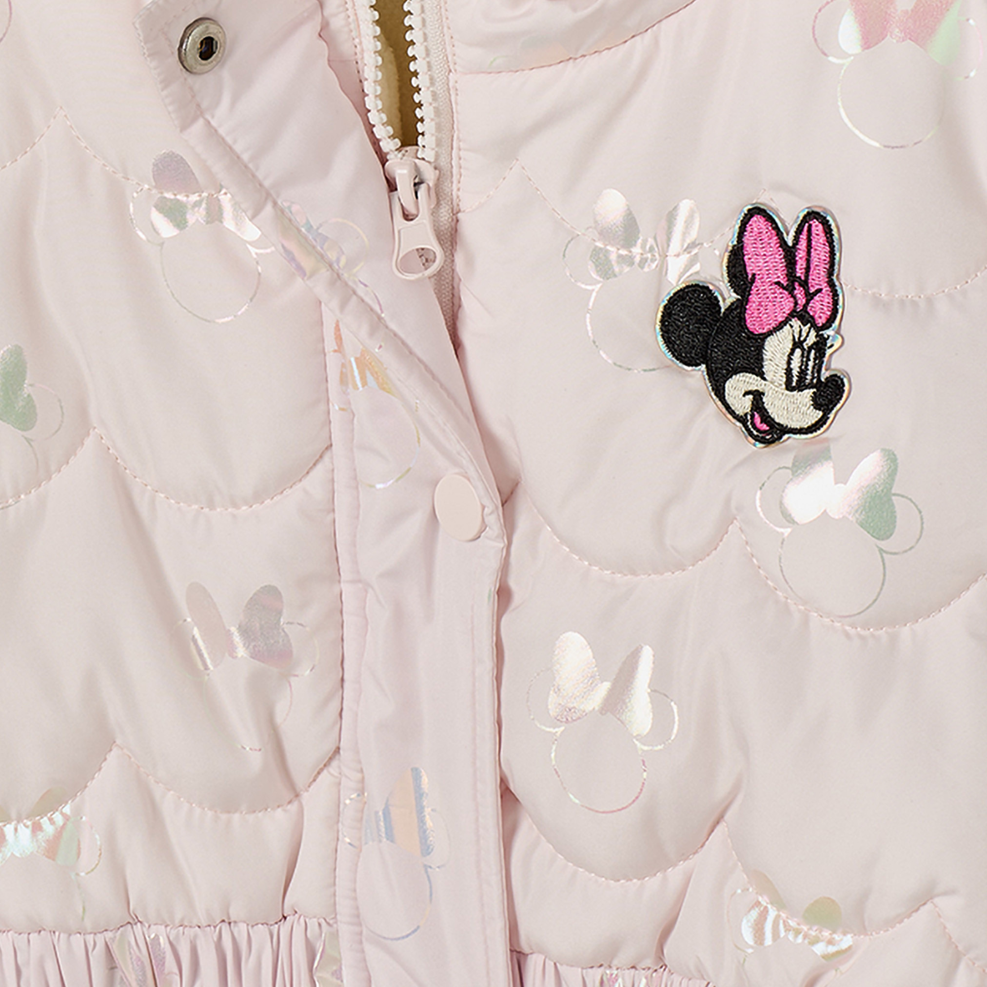 جاكيت مبطن ميني ماوس بقبعة من ديزني-baby-girls-clothing-winterwear-jacketsandcoats-image-3