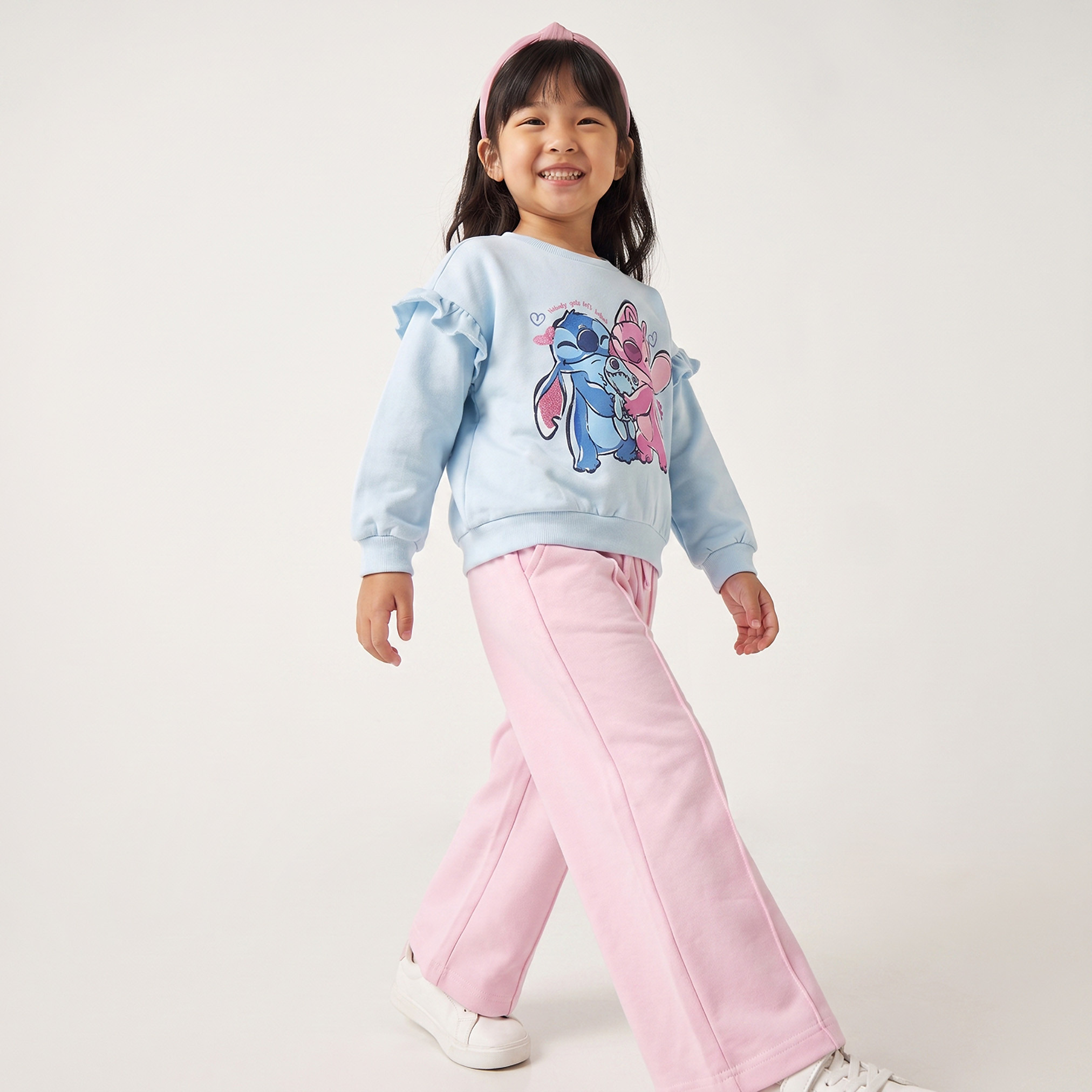 سويت شيرت بطبعات ستيتش وآنجل وكشكش من ديزني-girls-clothing-sweatshirts-image-3