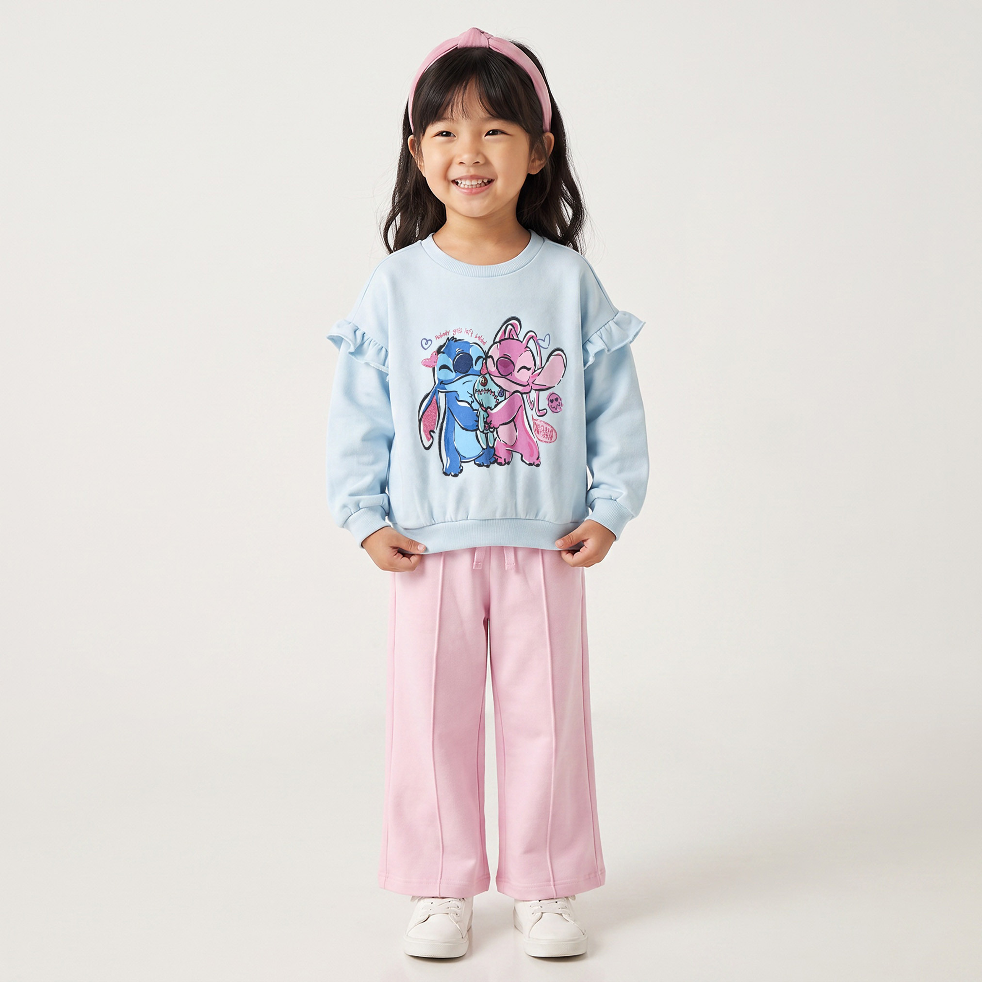 سويت شيرت بطبعات ستيتش وآنجل وكشكش من ديزني-girls-clothing-sweatshirts-image-5