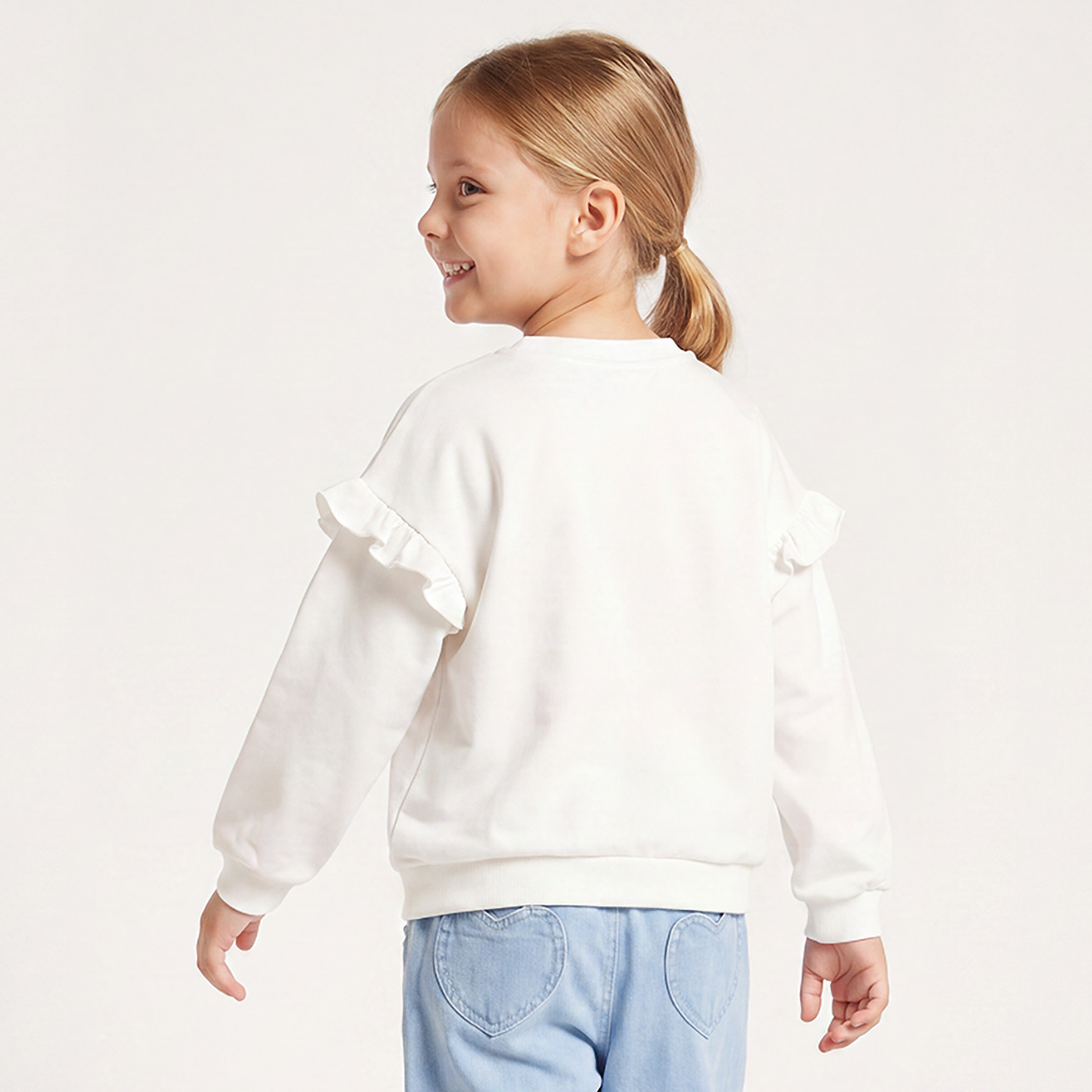 سويت شيرت بطبعات ميني ماوس وديزي داك وتفاصيل كشكش من ديزني-girls-clothing-sweatshirts-image-3