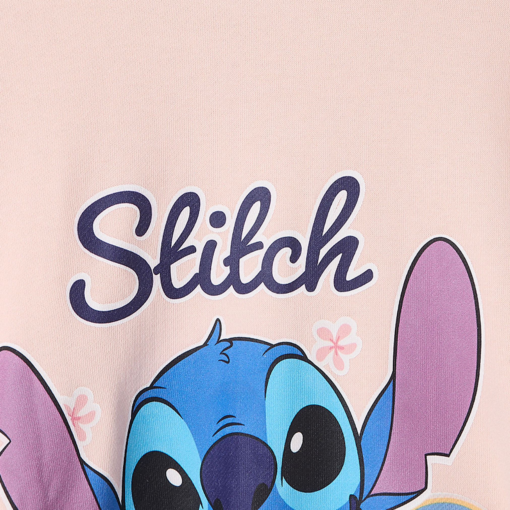 Disney Stitch Print Sweatshirt with Long Sleeves-girls-clothing-sweatshirts-image-5