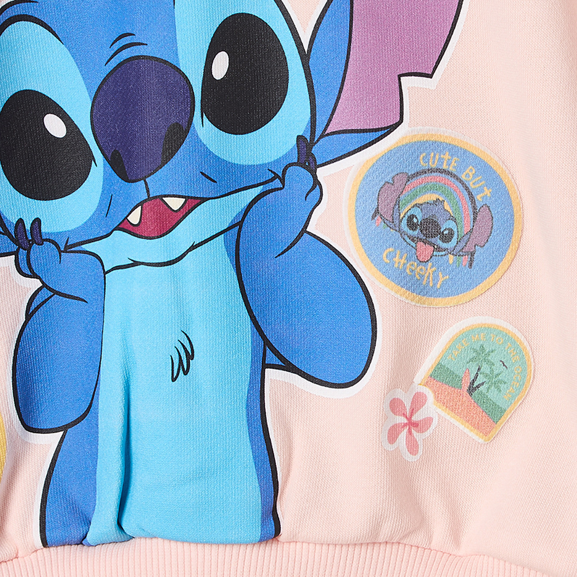 Disney Stitch Print Sweatshirt with Long Sleeves-girls-clothing-sweatshirts-image-6