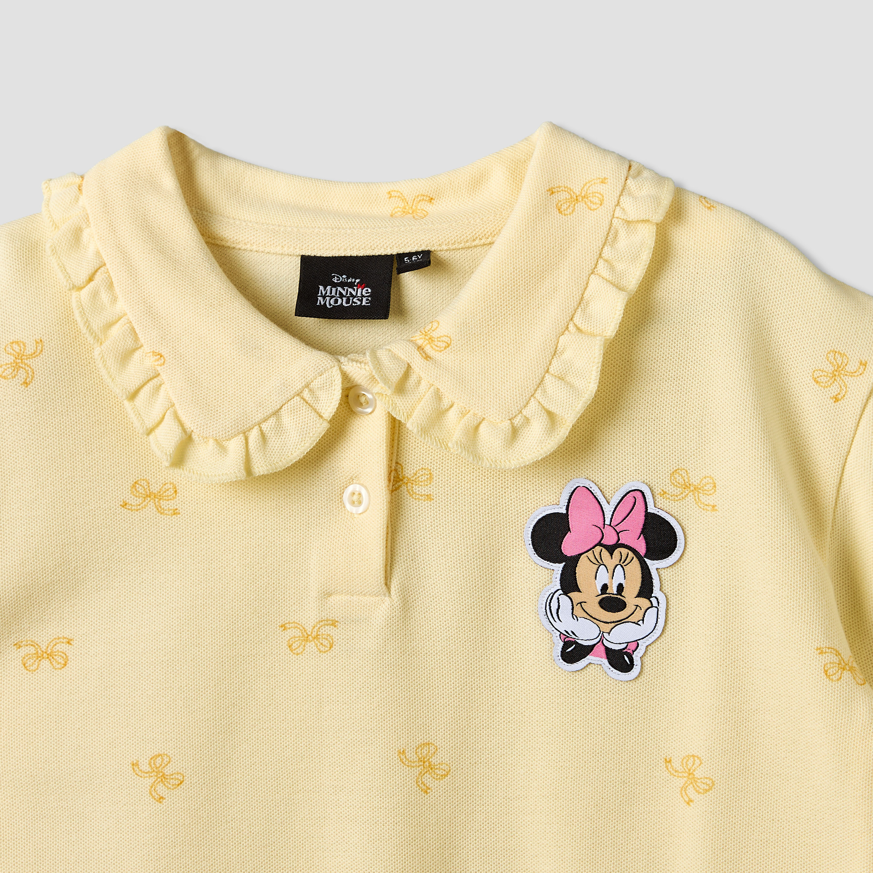 Disney Collared Short Sleeves T-shirt and Skorts Set with Minnie Mouse Applique-baby-girls-clothing-setsandcoords-image-6