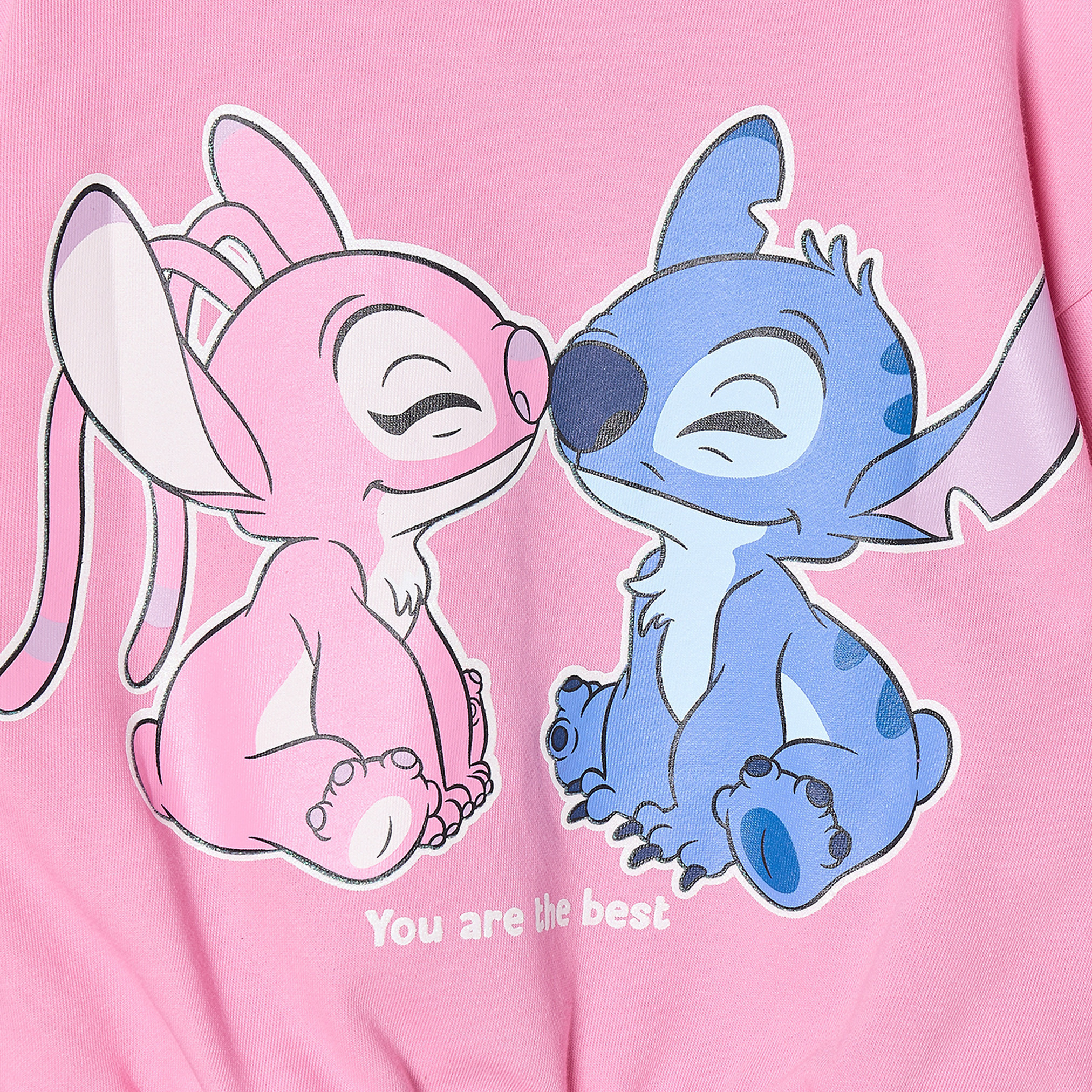 Disney Crew Neck Long Sleeves Sweatshirt and Track Pants Set with Stitch Print-baby-girls-clothing-setsandcoords-image-6