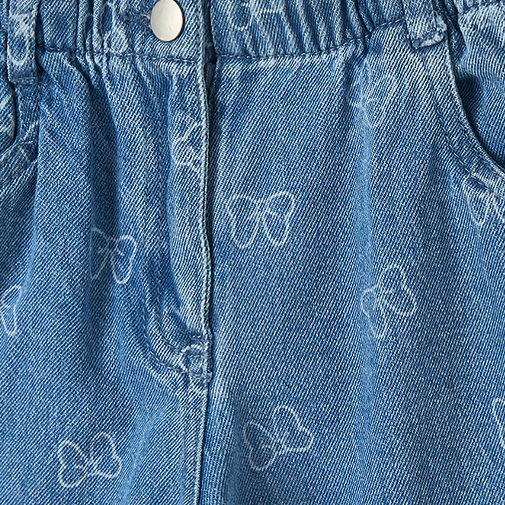 Disney Button Waist Jeans with Bow Print-girls-clothing-bottoms-jeansandjeggings-image-6