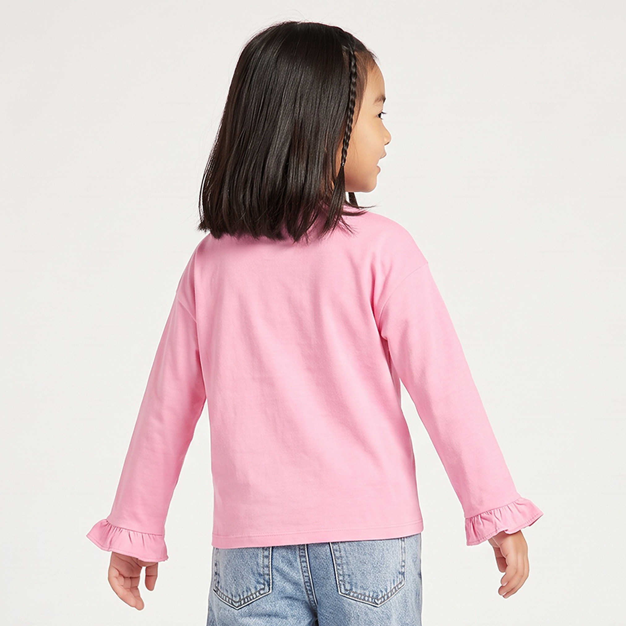 Crew Neck Long Sleeves T-shirt with Gabby's Dollhouse Print-girls-clothing-tshirts-image-3