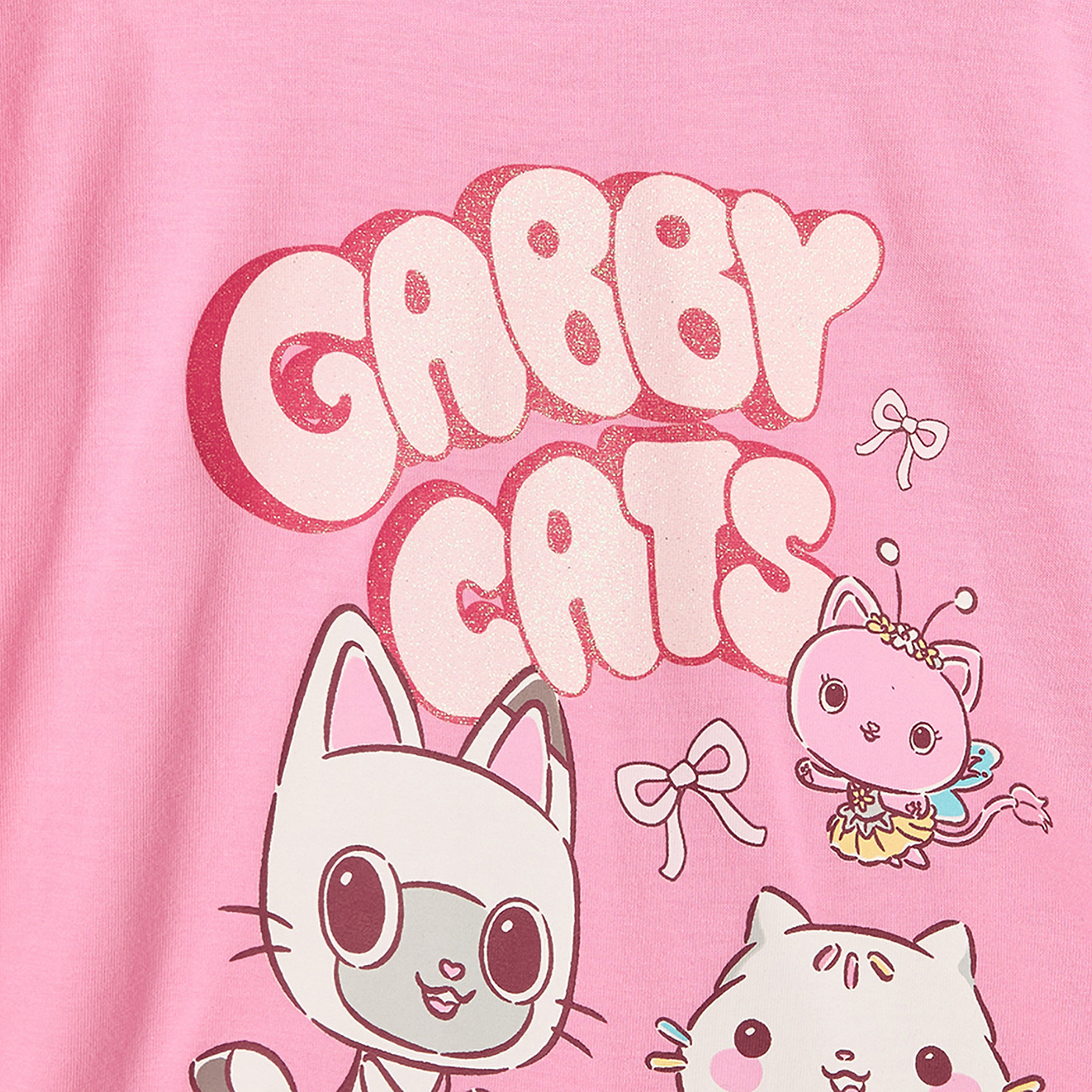Crew Neck Long Sleeves T-shirt with Gabby's Dollhouse Print-girls-clothing-tshirts-image-5