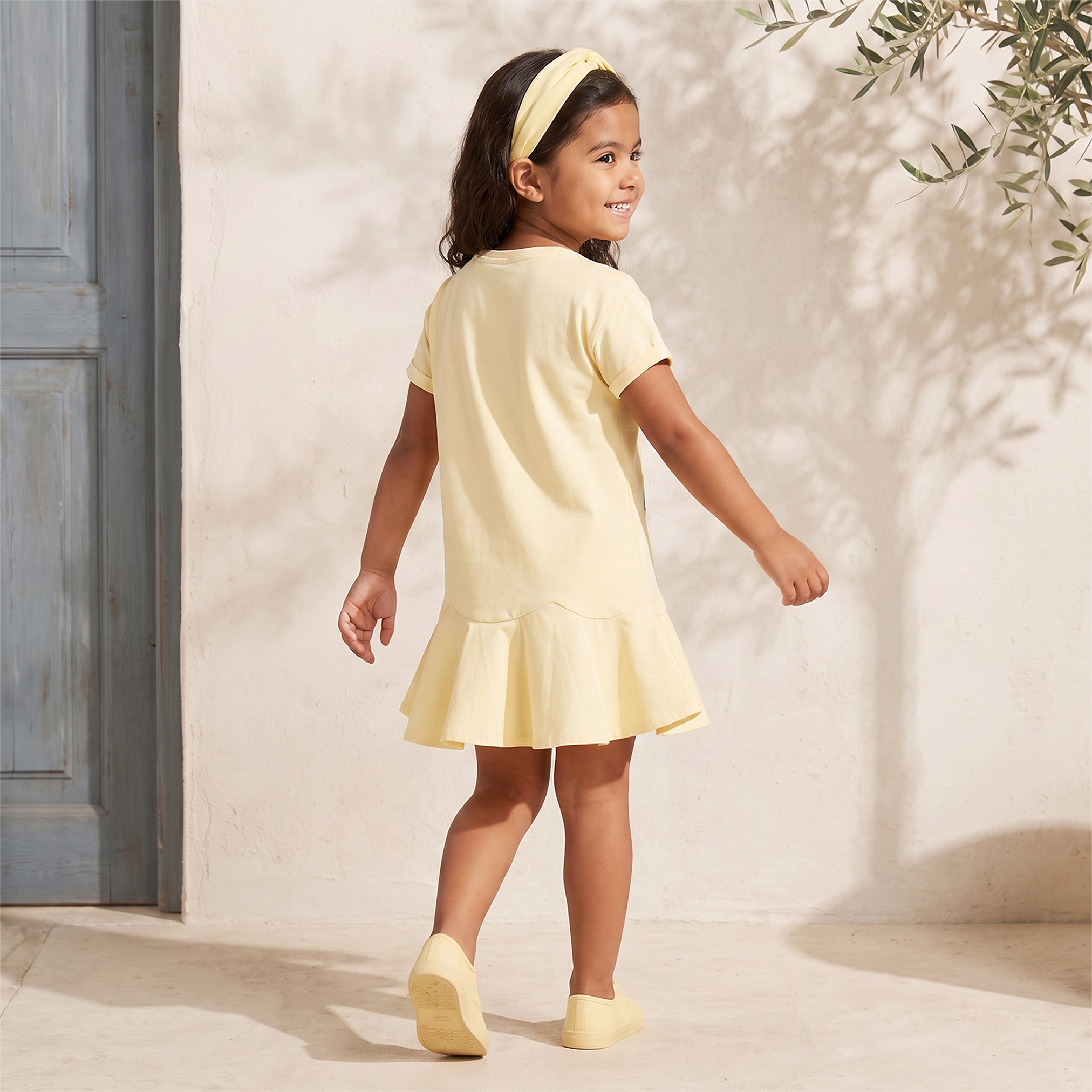 Round Neck Short Sleeves Knee Length Dress with PAW Patrol Print-girls-clothing-dressesandjumpsuits-image-2