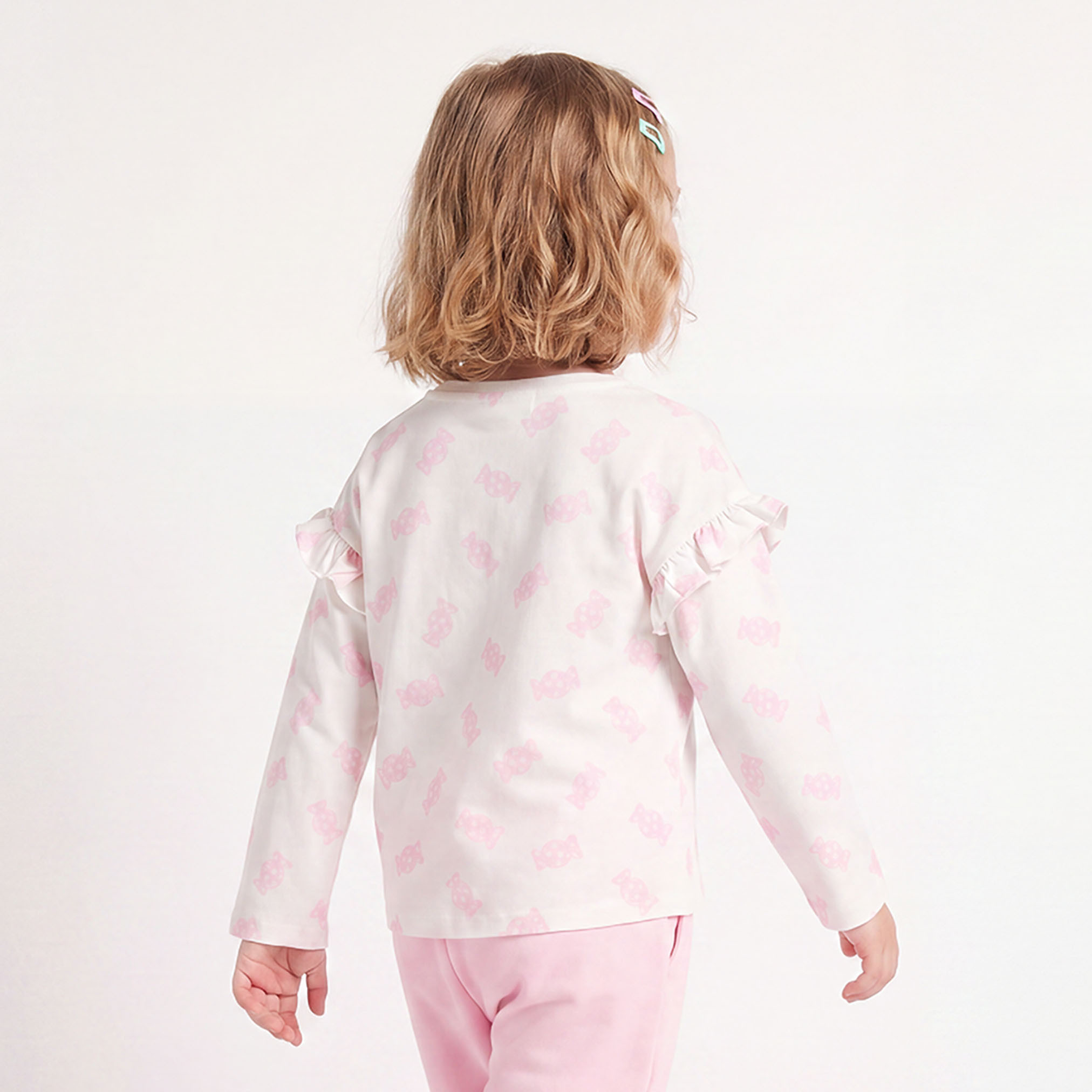 Warner Bros Crew Neck Long Sleeves T-shirt with Lola Bunny Print-girls-clothing-tshirts-image-3