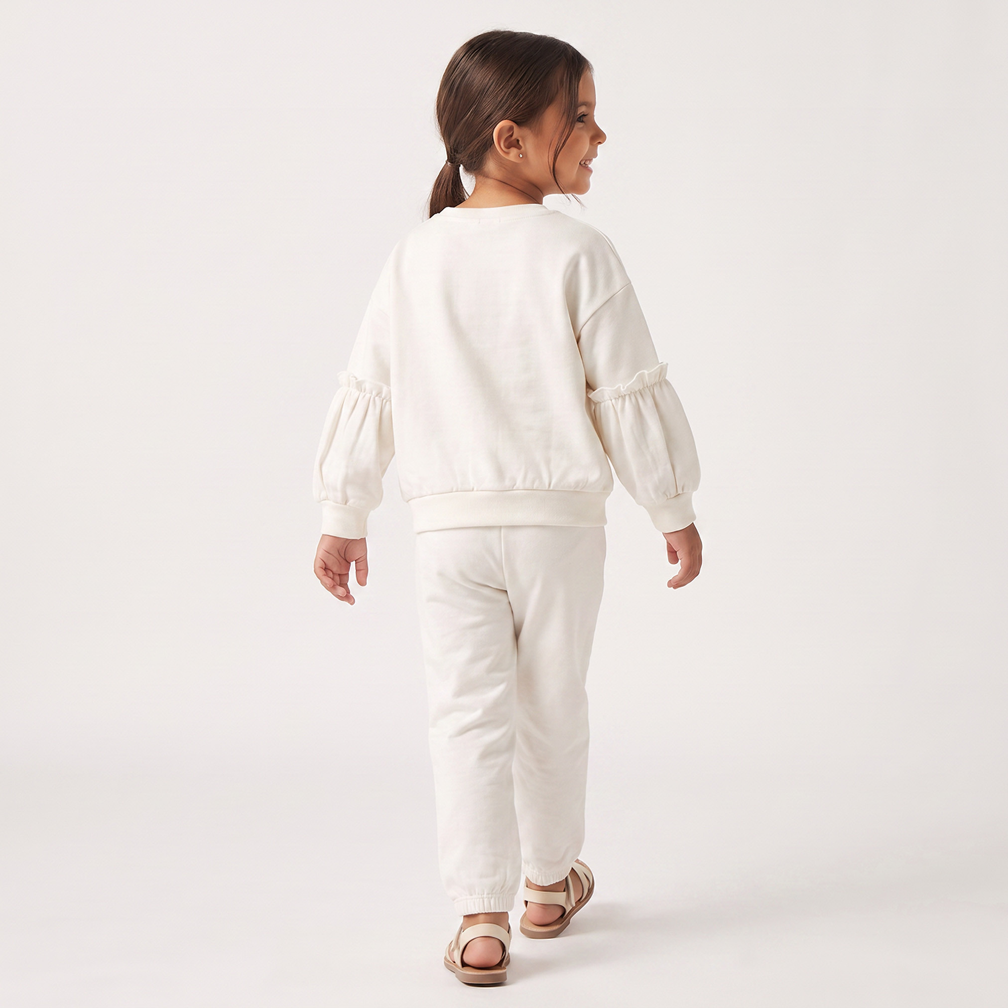 Crew Neck Long Sleeves Sweatshirt and Joggers Set with Tweety Print-baby-girls-clothing-setsandcoords-image-2