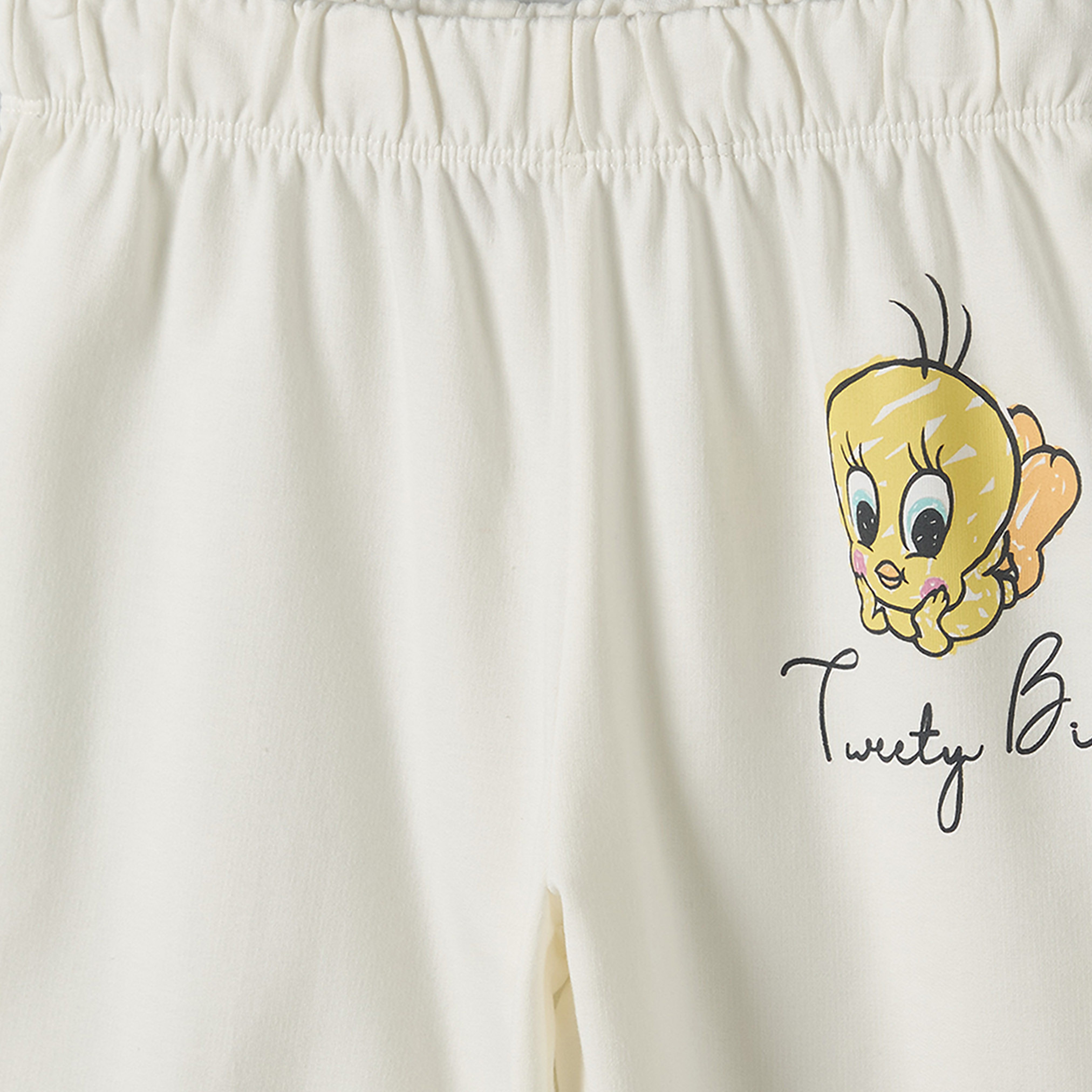 Crew Neck Long Sleeves Sweatshirt and Joggers Set with Tweety Print-baby-girls-clothing-setsandcoords-image-7