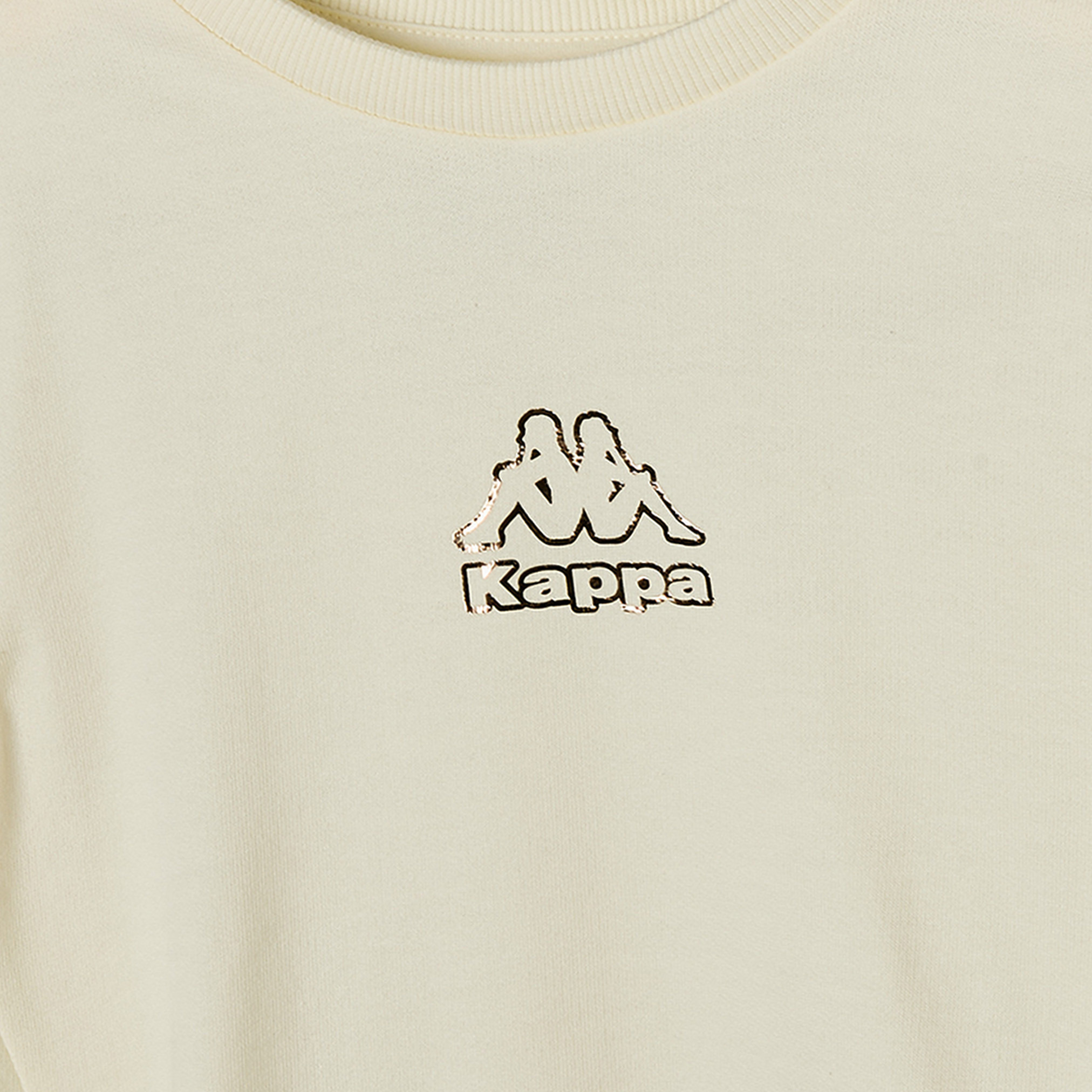 Kappa Crew Neck Long Sleeves T-shirt with Pleated Hem-girls-clothing-tshirts-image-4