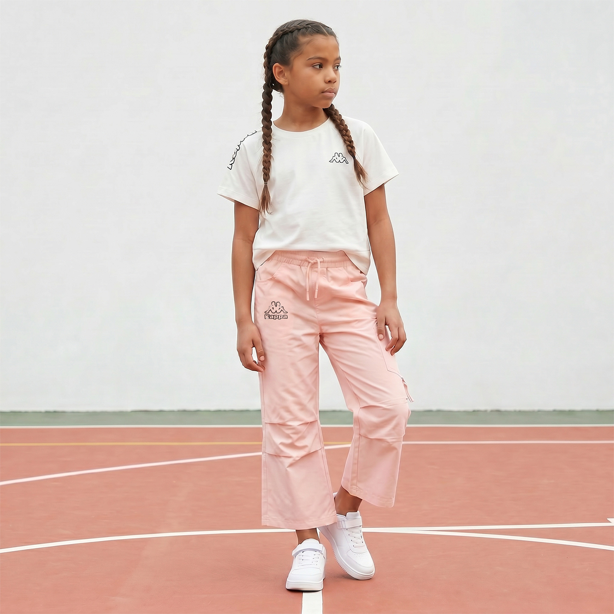 Kappa Trousers with Pockets-Drawstring Waist-girls-clothing-bottoms-trousers-image-2