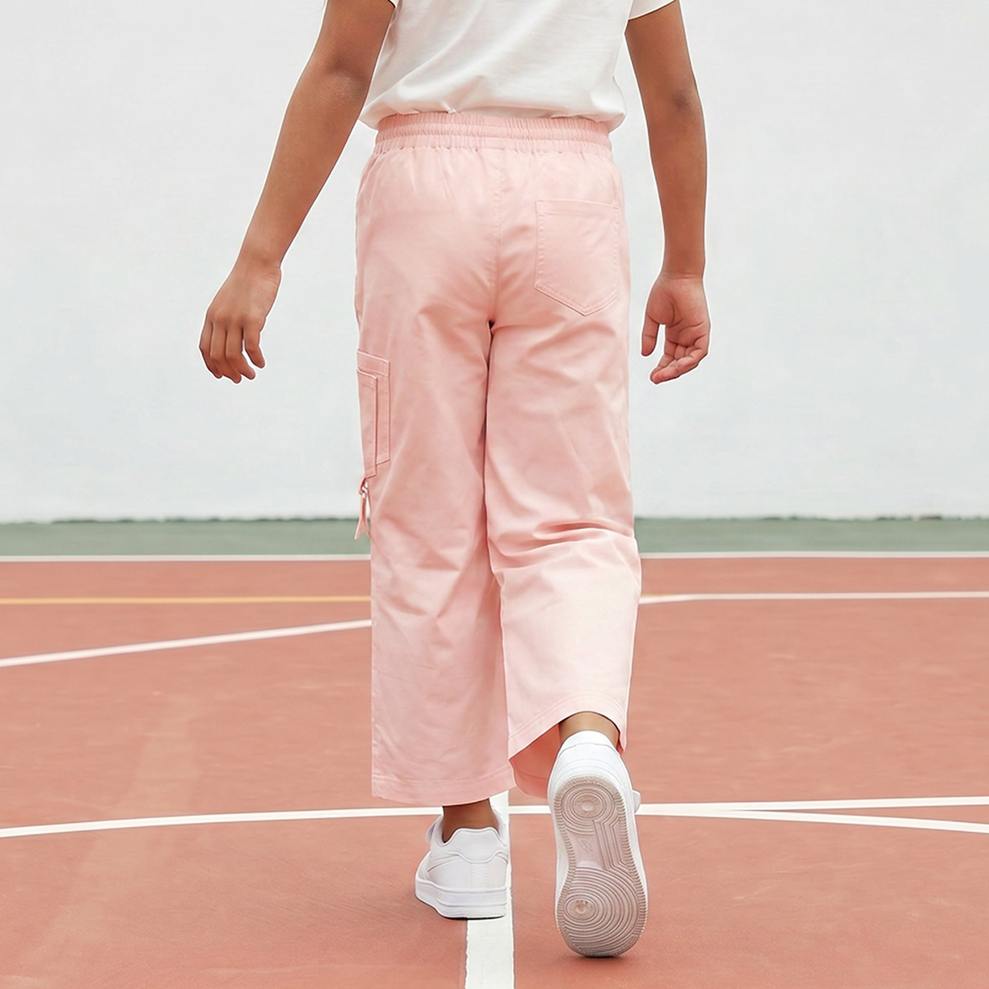 Kappa Trousers with Pockets-Drawstring Waist-girls-clothing-bottoms-trousers-image-3