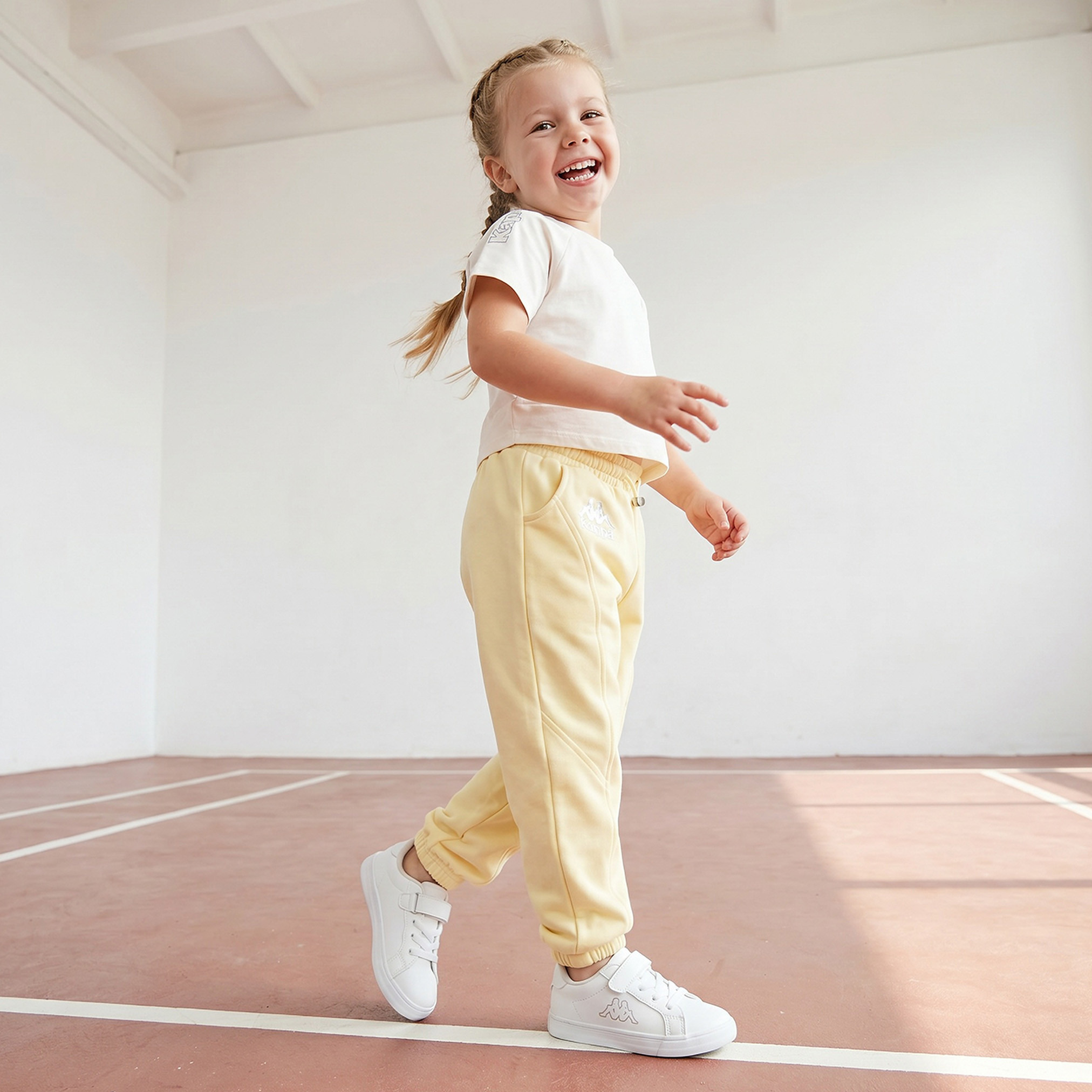 بنطلون رياضي بخصر مطاطي برباط وجيوب من كابا-baby-girls-clothing-bottoms-joggersandtrackpants-image-5