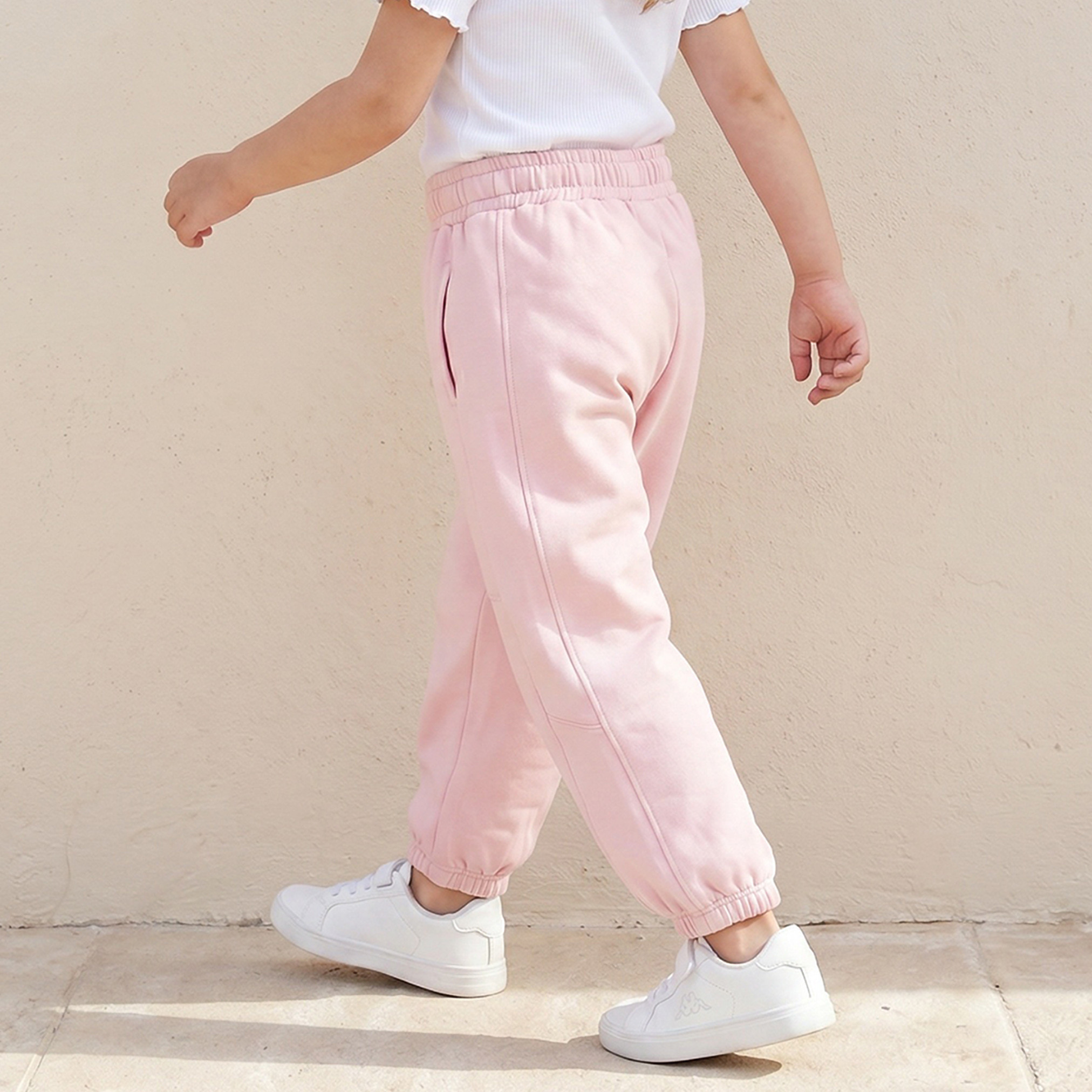 Kappa Drawstring Waist Joggers with Pockets-baby-girls-clothing-bottoms-joggersandtrackpants-image-3