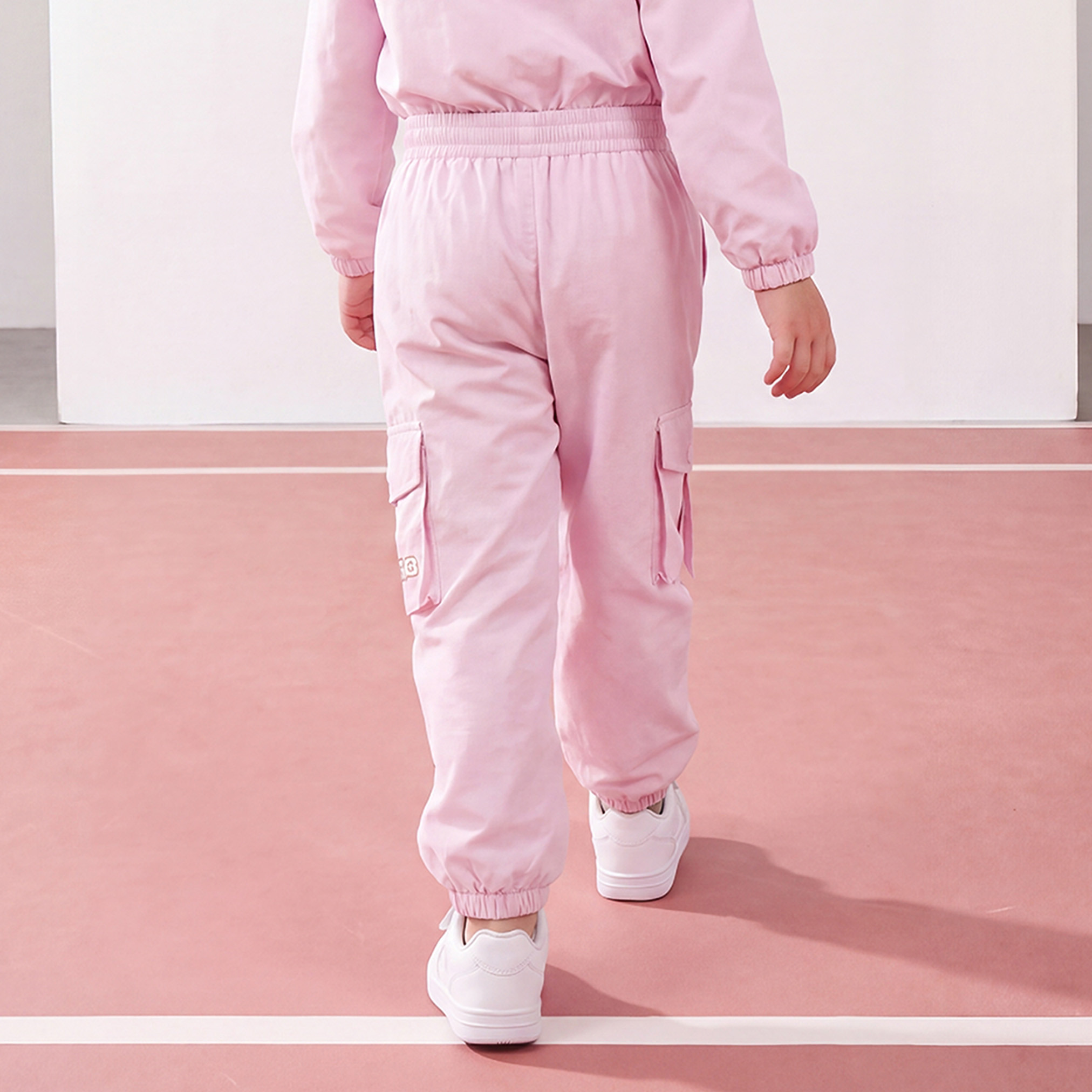 بنطلون بقصة عادية وجيوب وخصر برباط من كابا-girls-clothing-bottoms-trousers-image-3