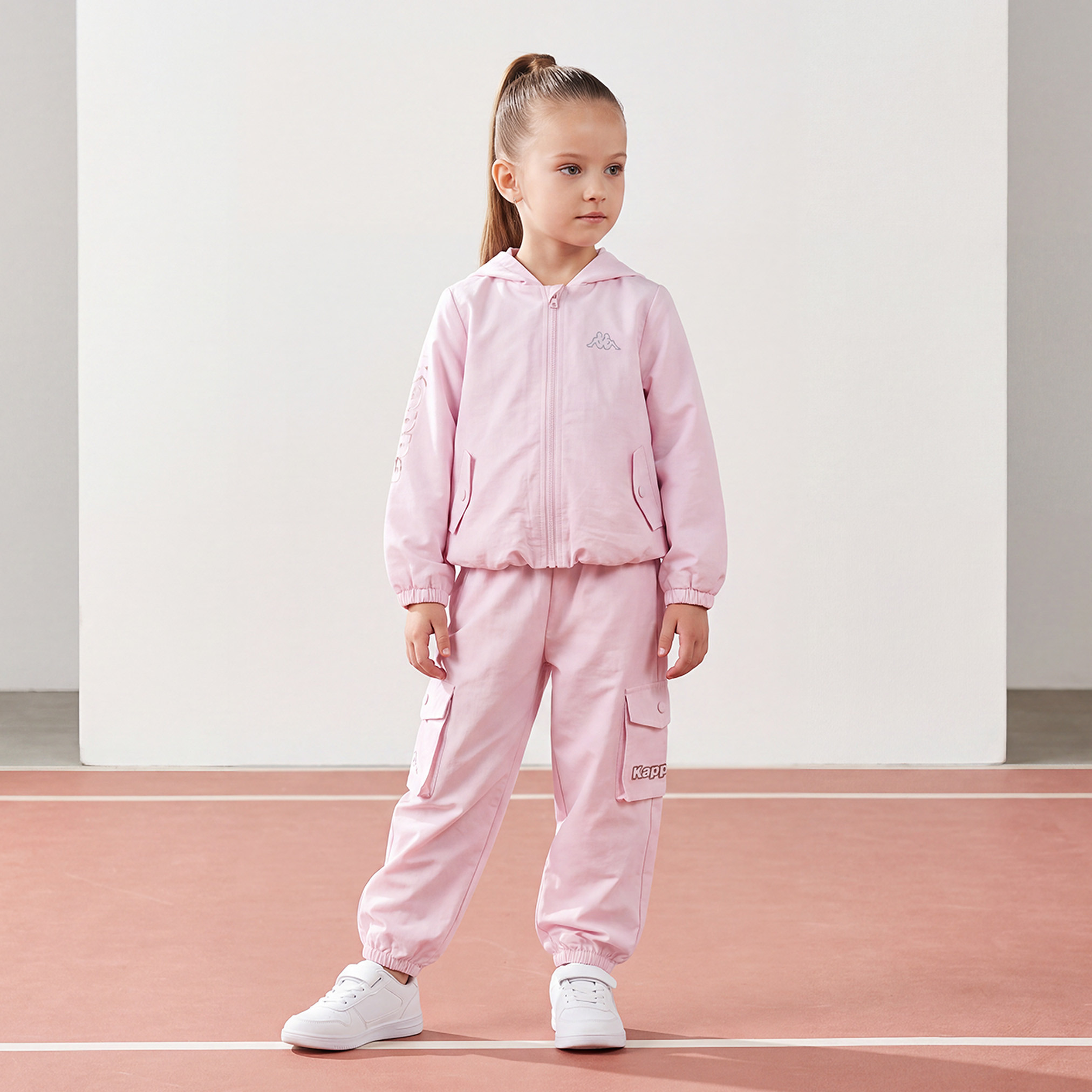 بنطلون بقصة عادية وجيوب وخصر برباط من كابا-girls-clothing-bottoms-trousers-image-6